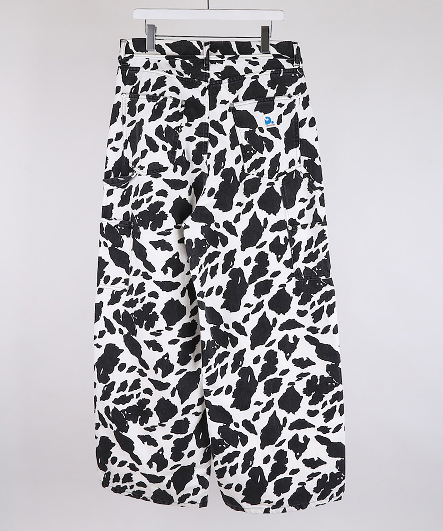 COW PRINT PAINTER PANTS