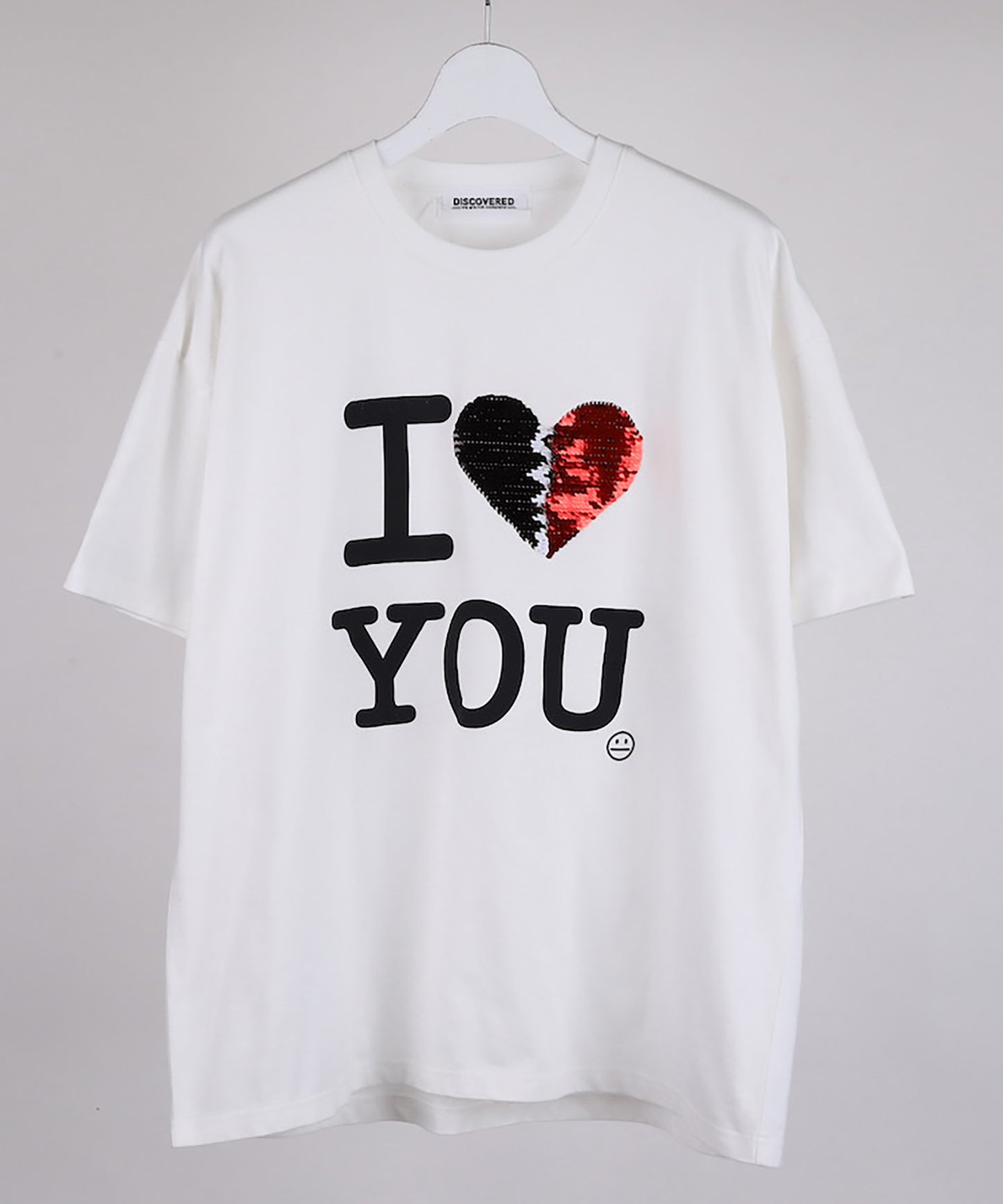 I LOVE&HATE SEQUINS DAMAGE TEE