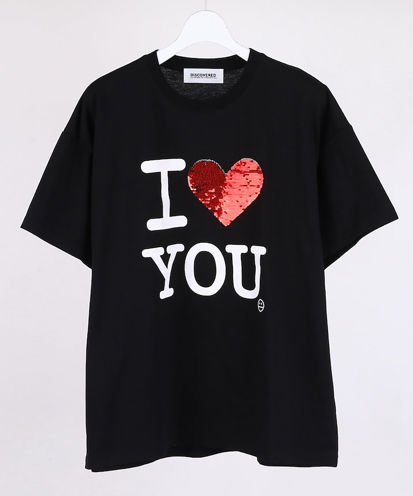 I LOVE&HATE SEQUINS DAMAGE TEE