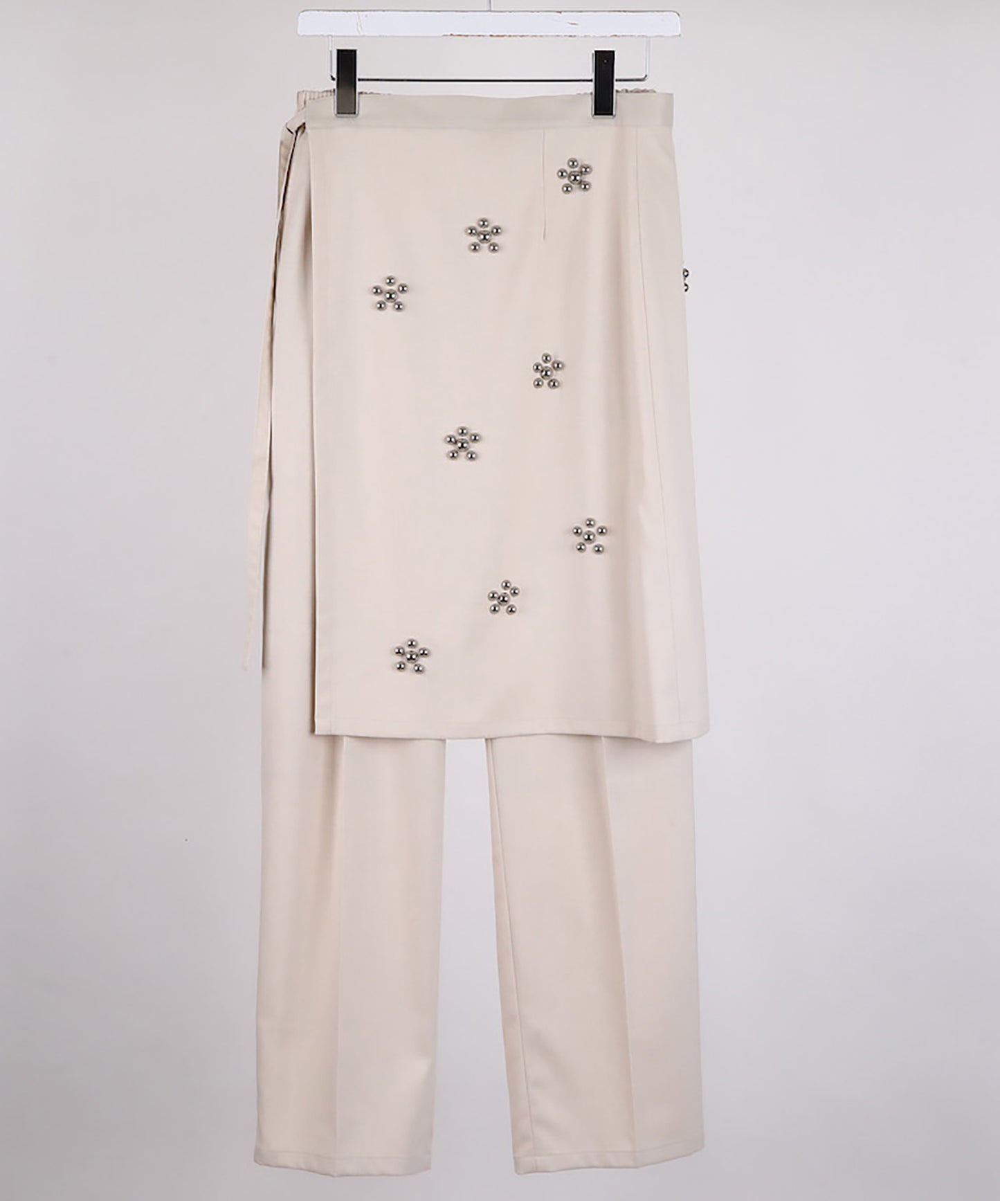 RAMPONI STUDS WRAP SKIRT PANTS