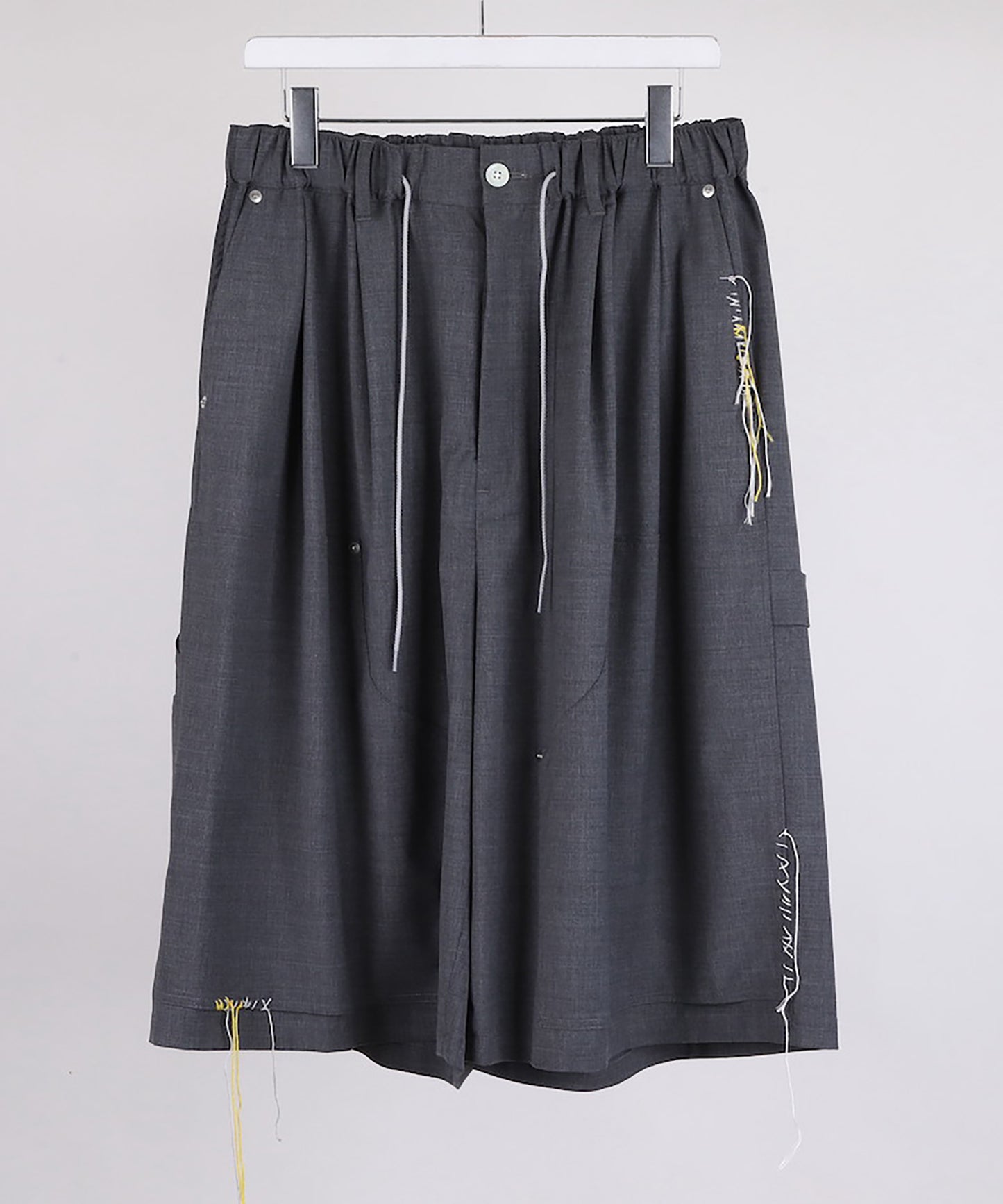 SUMMER WOOL LOOPING WIDE SHORTS