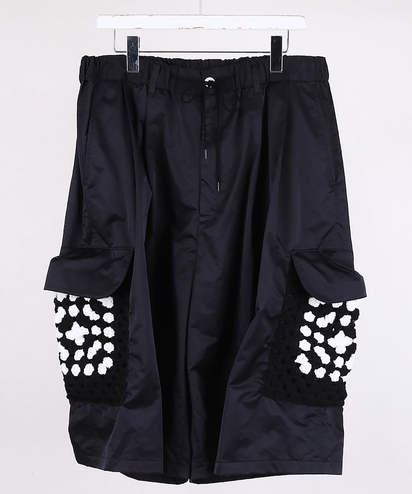 KAJIF NYLON CROCHET POCKET CARGO SHORTS
