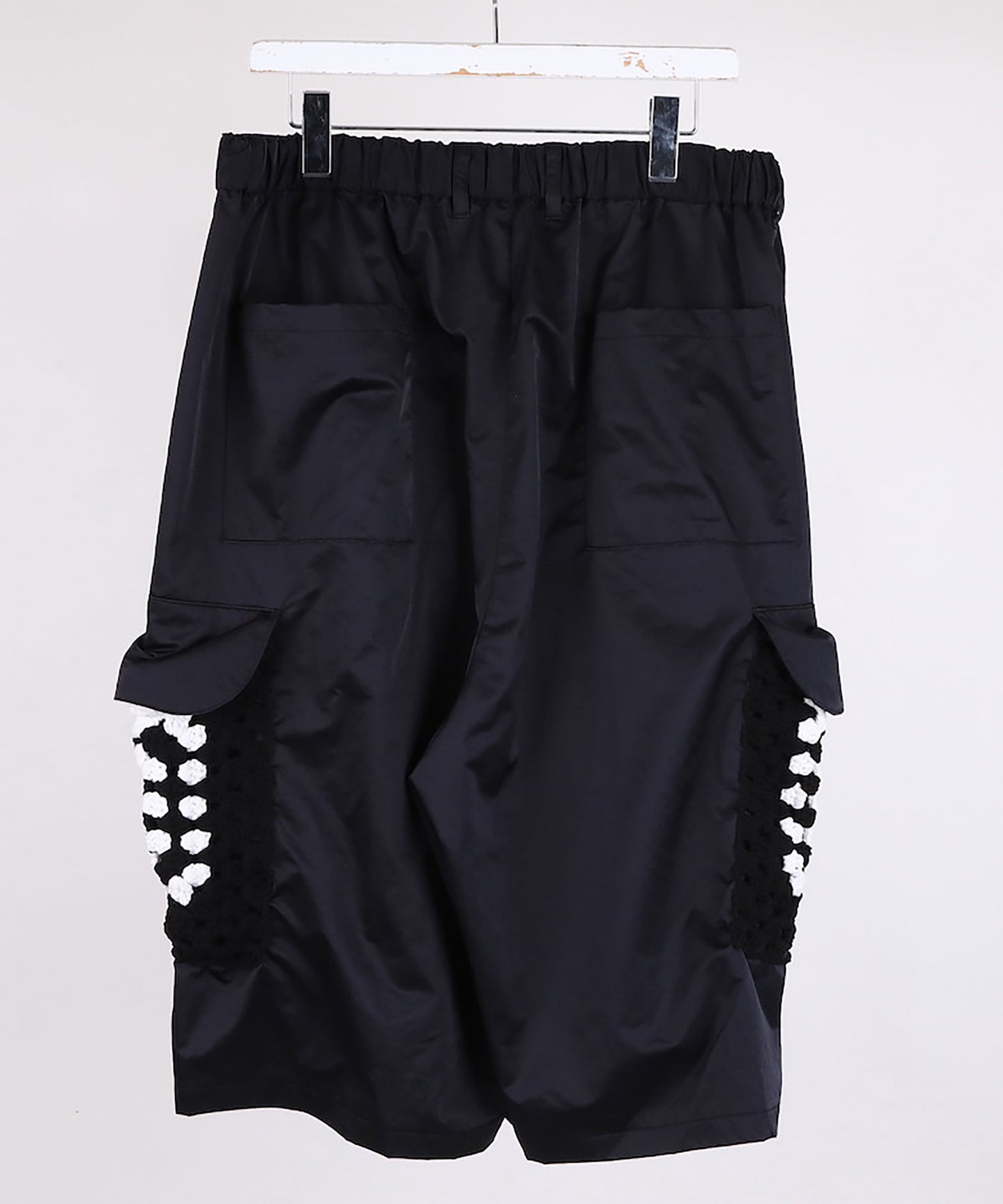 KAJIF NYLON CROCHET POCKET CARGO SHORTS