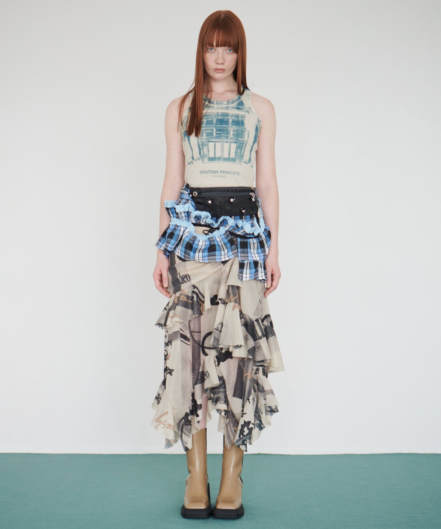 45℃ RIB TANK TOP