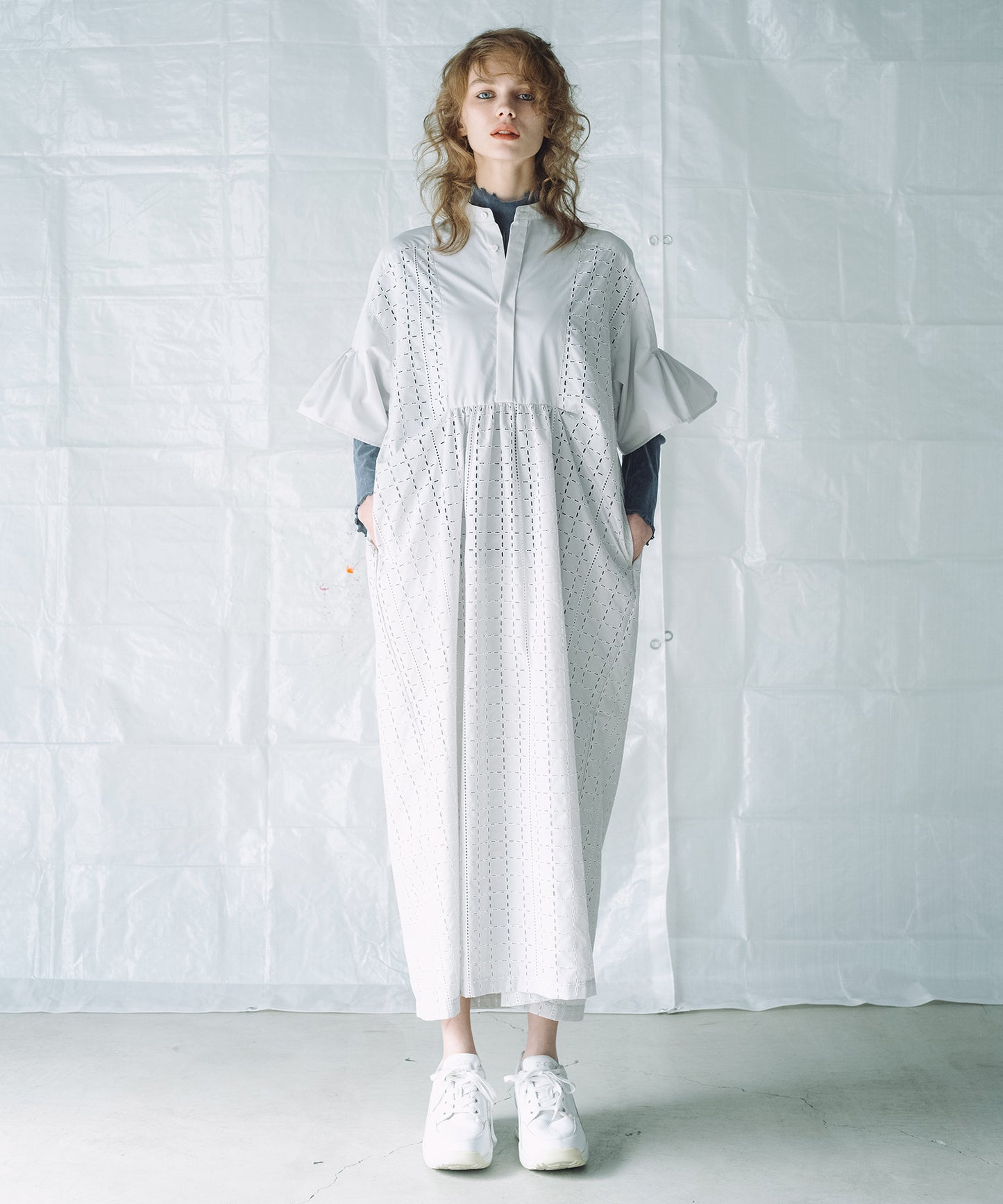 CHECK LACE DRESS / チェックレース ドレス
