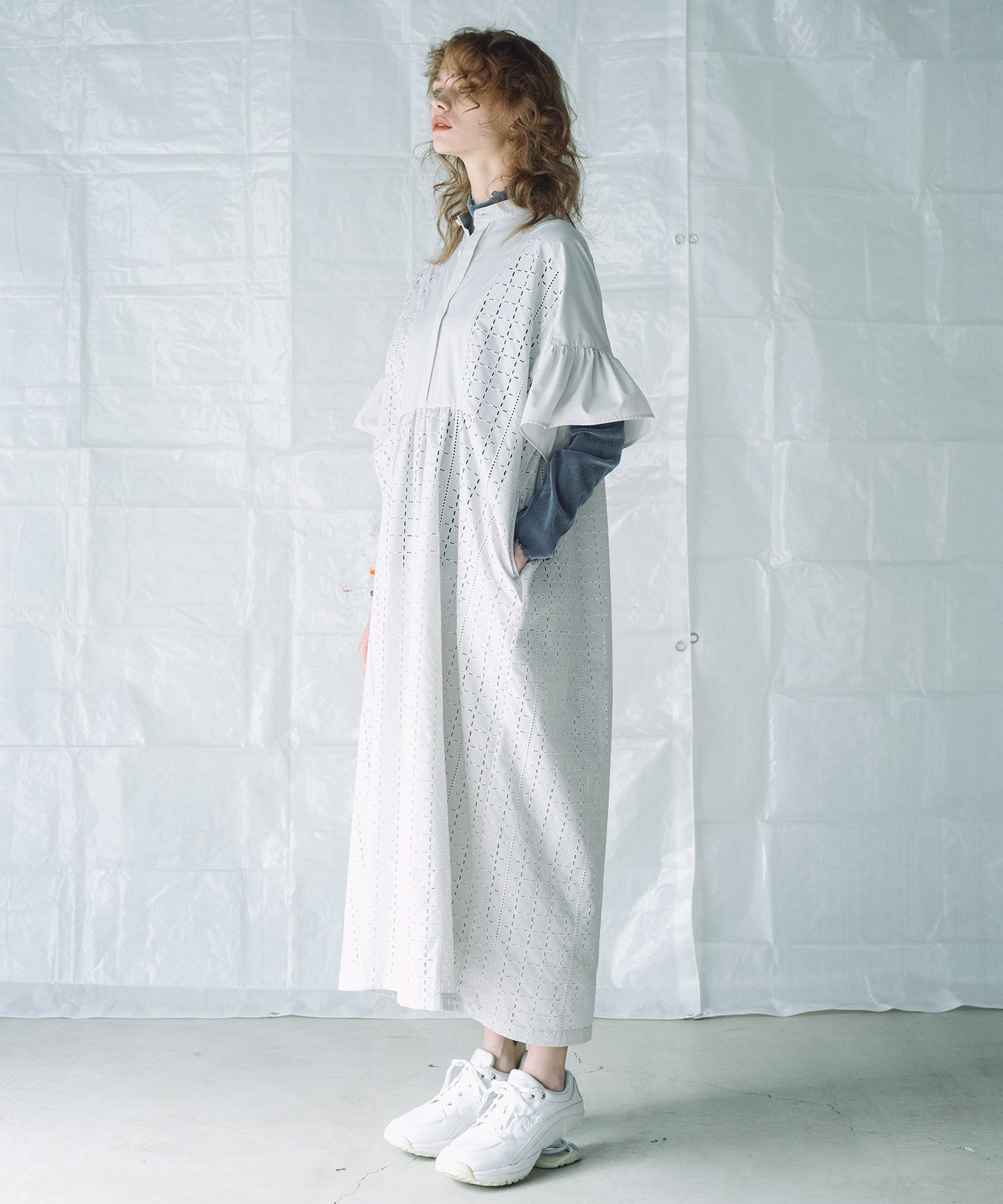 CHECK LACE DRESS / チェックレース ドレス