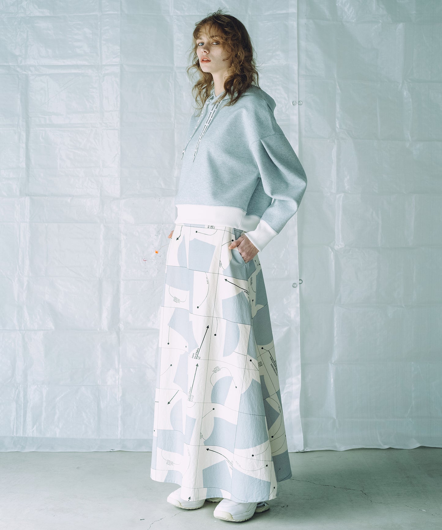 PATTERN SHUFFLE SKIRT / パターンシャッフルスカート