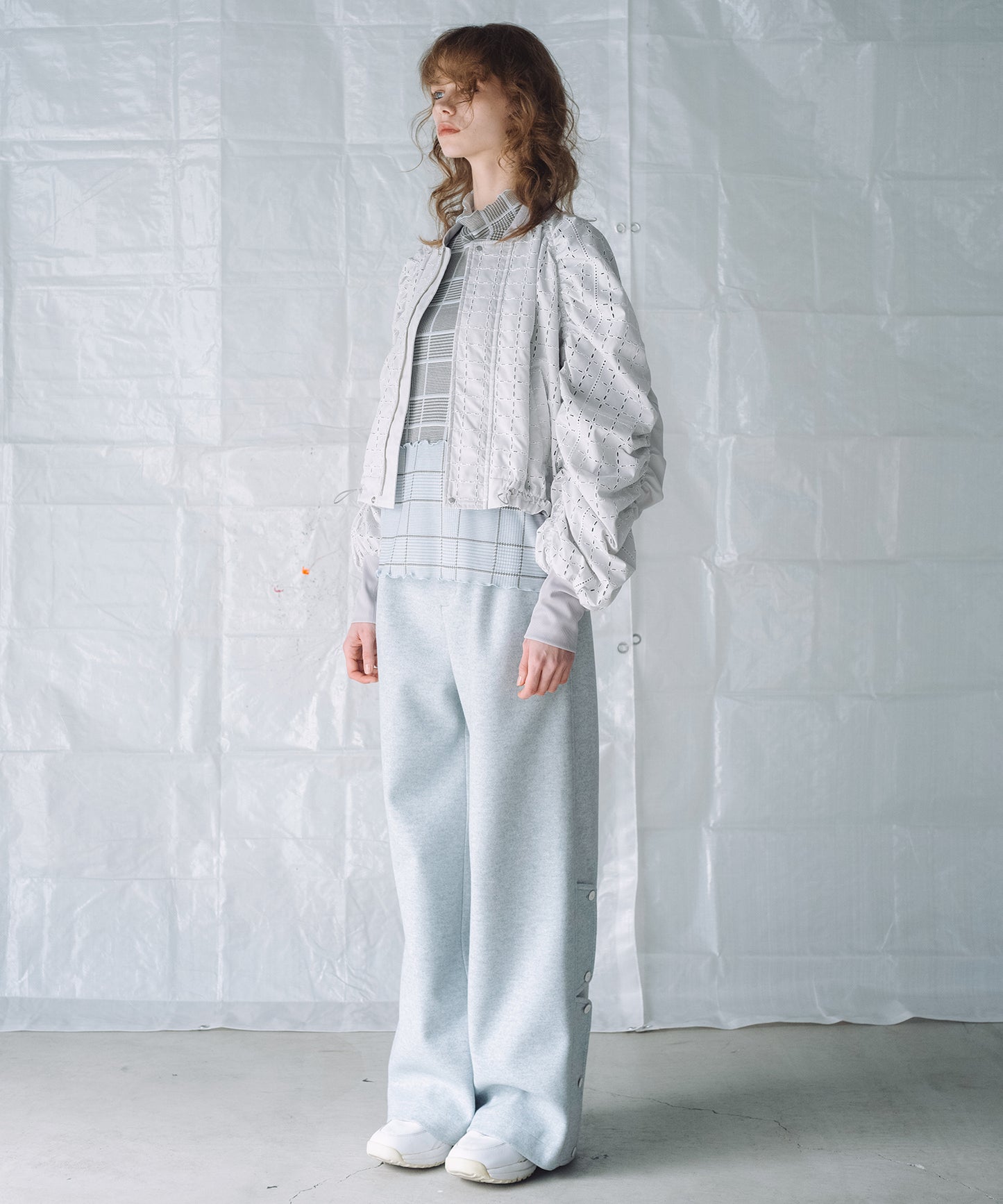 CHECK LACE BLOUSON / チェックレース ブルゾン