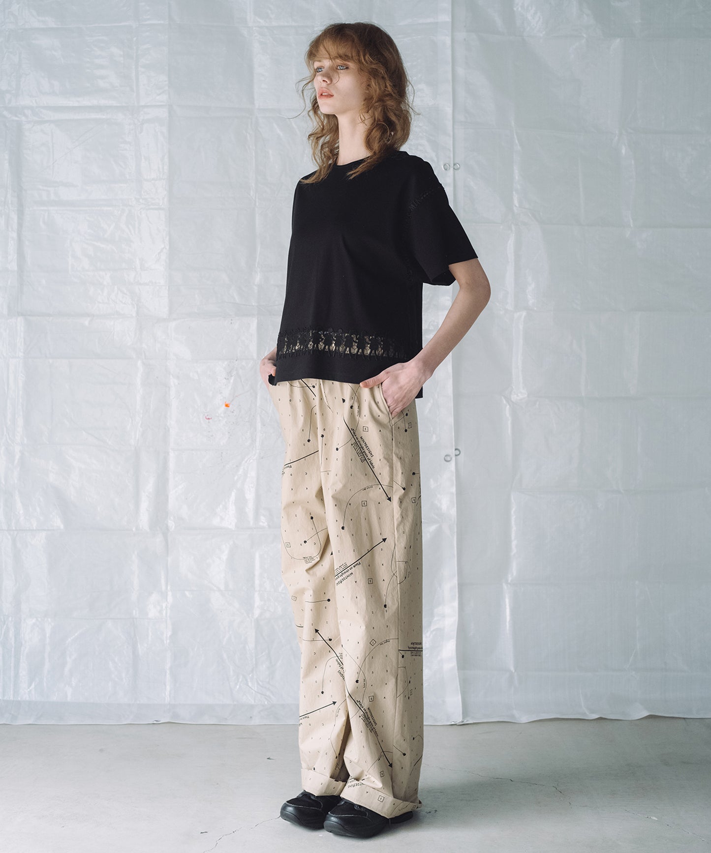 LACE T-SHIRT / レースTシャツ