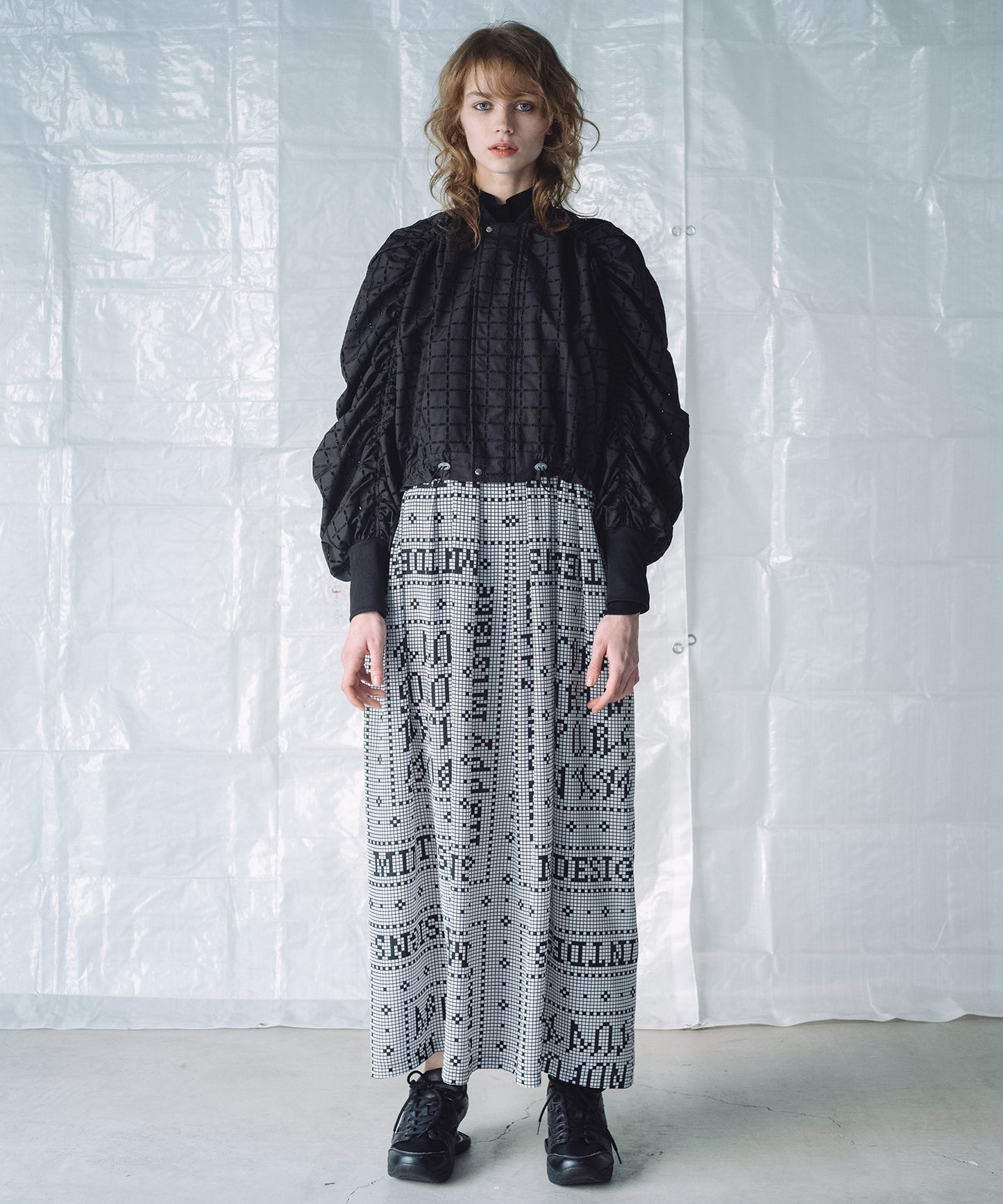 CHECK LACE BLOUSON / チェックレース ブルゾン