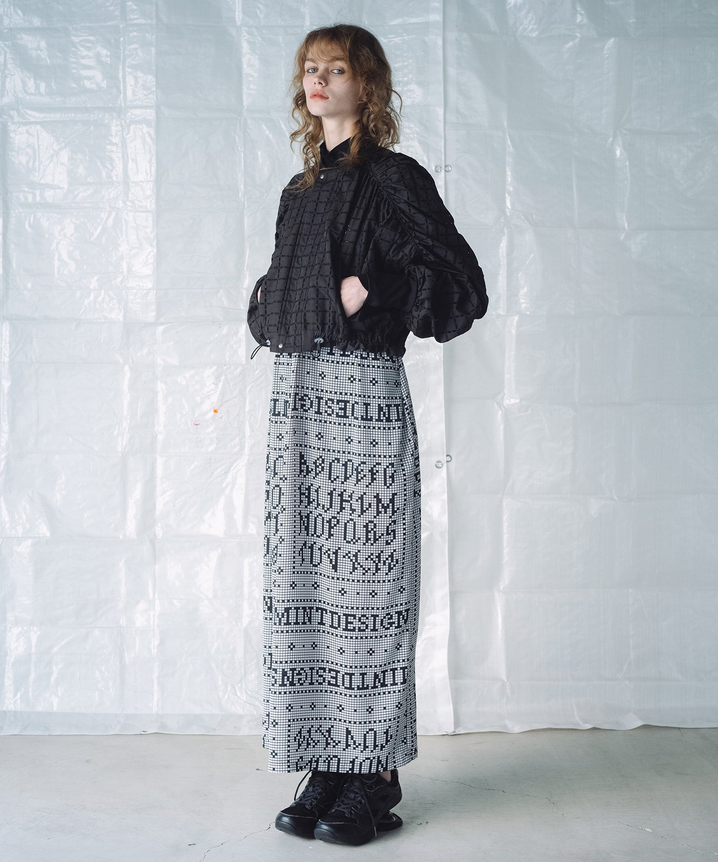 CHECK LACE BLOUSON / チェックレース ブルゾン