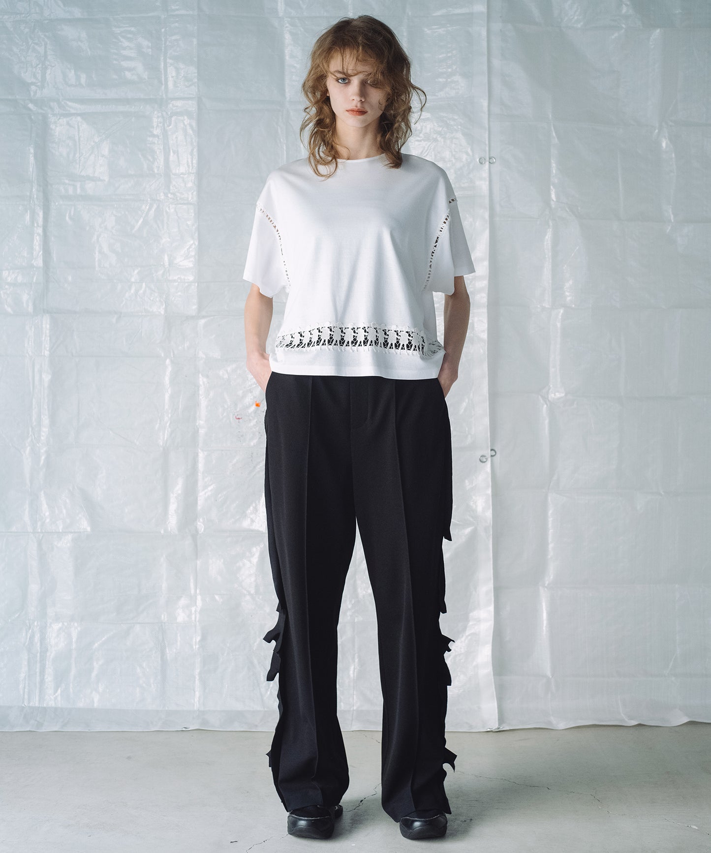 SQUARE FRILL PANTS / スクエアフリルパンツ