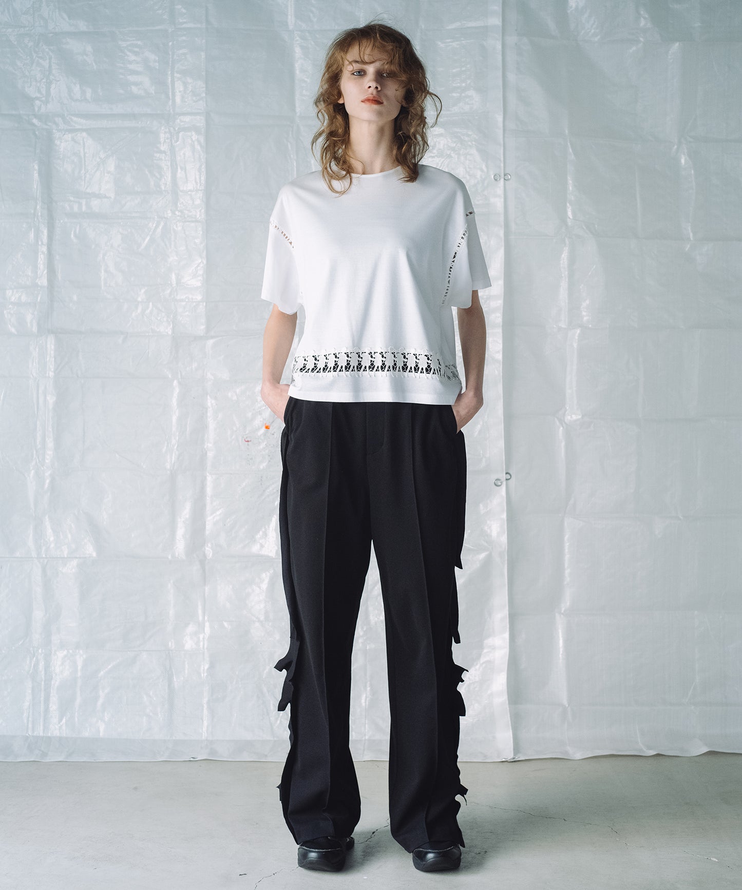LACE T-SHIRT / レースTシャツ