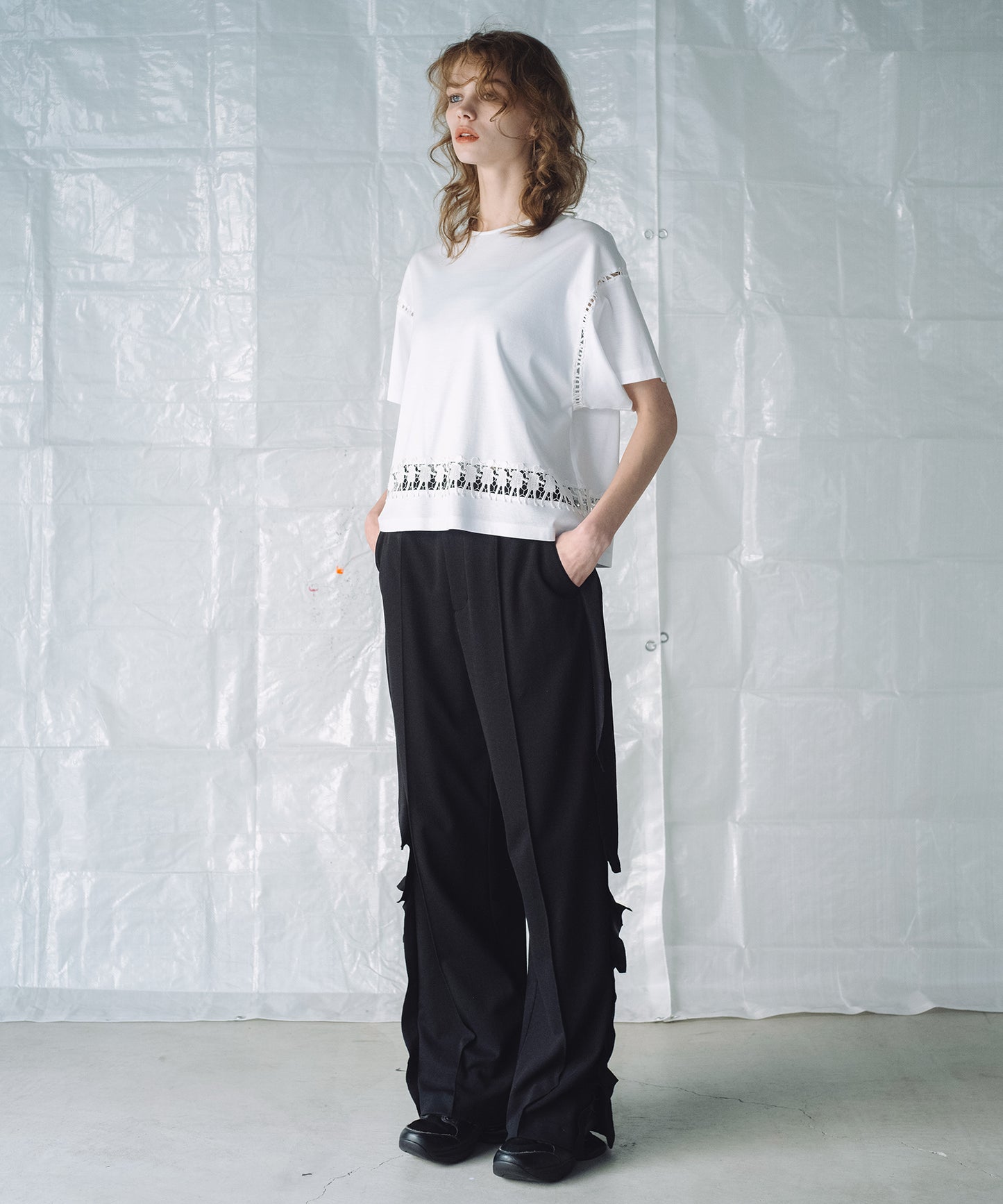 SQUARE FRILL PANTS / スクエアフリルパンツ