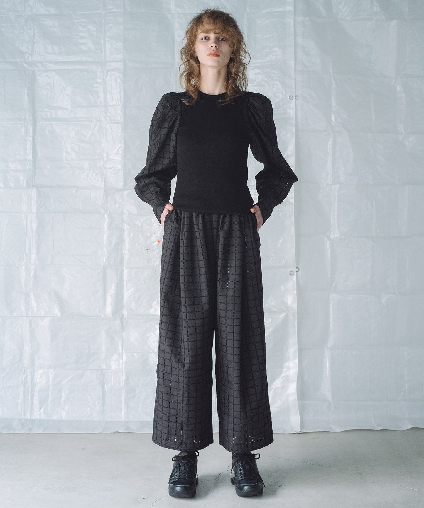 CHECK LACE PANTS / チェックレースパンツ