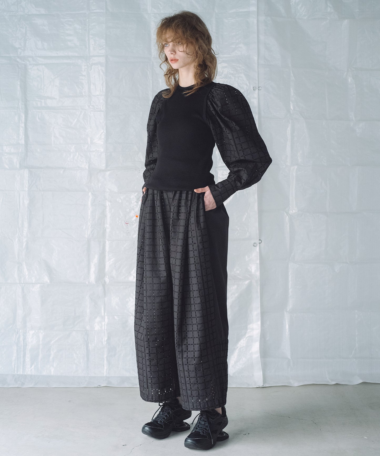 CHECK LACE PANTS / チェックレースパンツ
