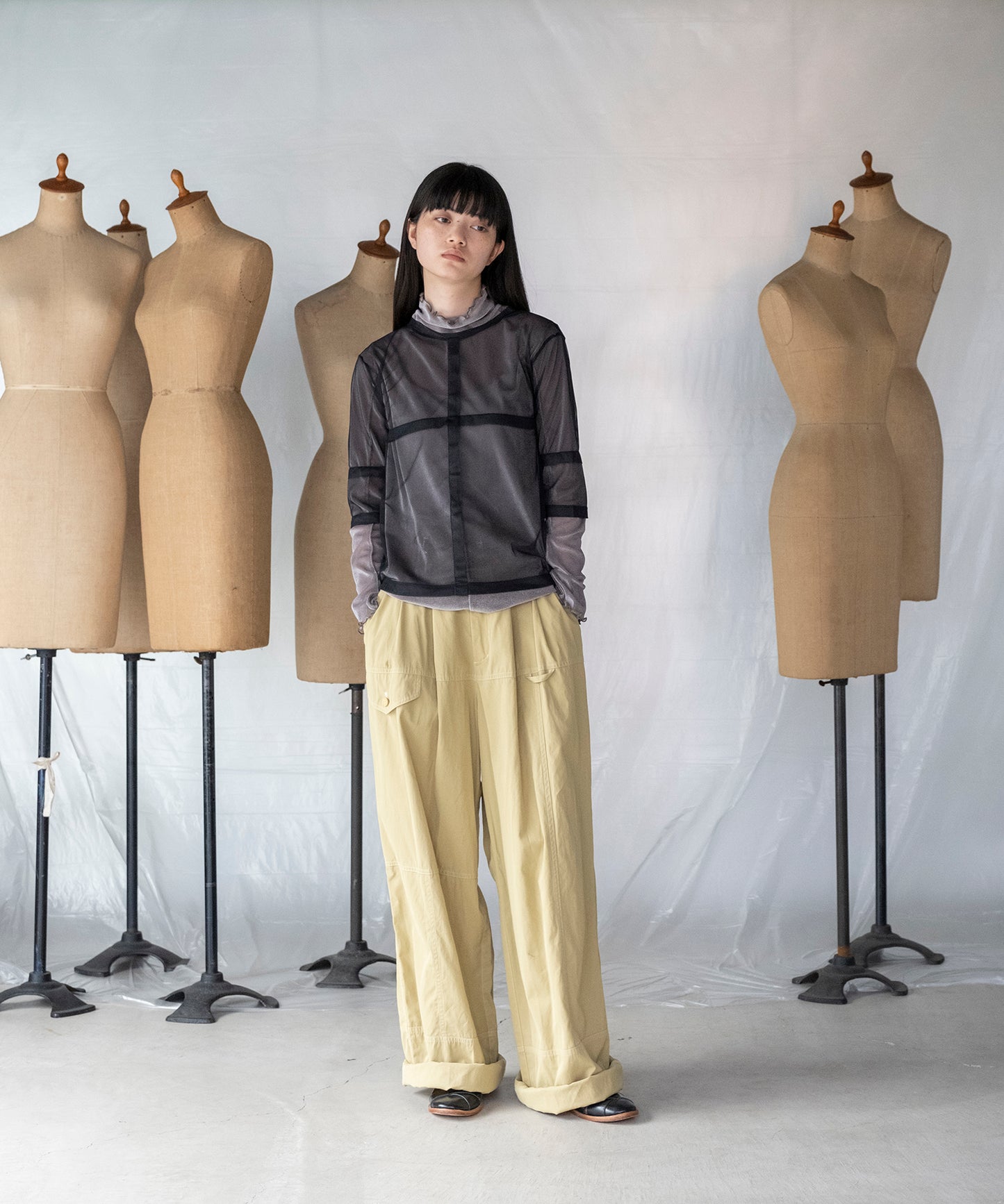 VELOUR MESH TOP / ベロアメッシュトップ