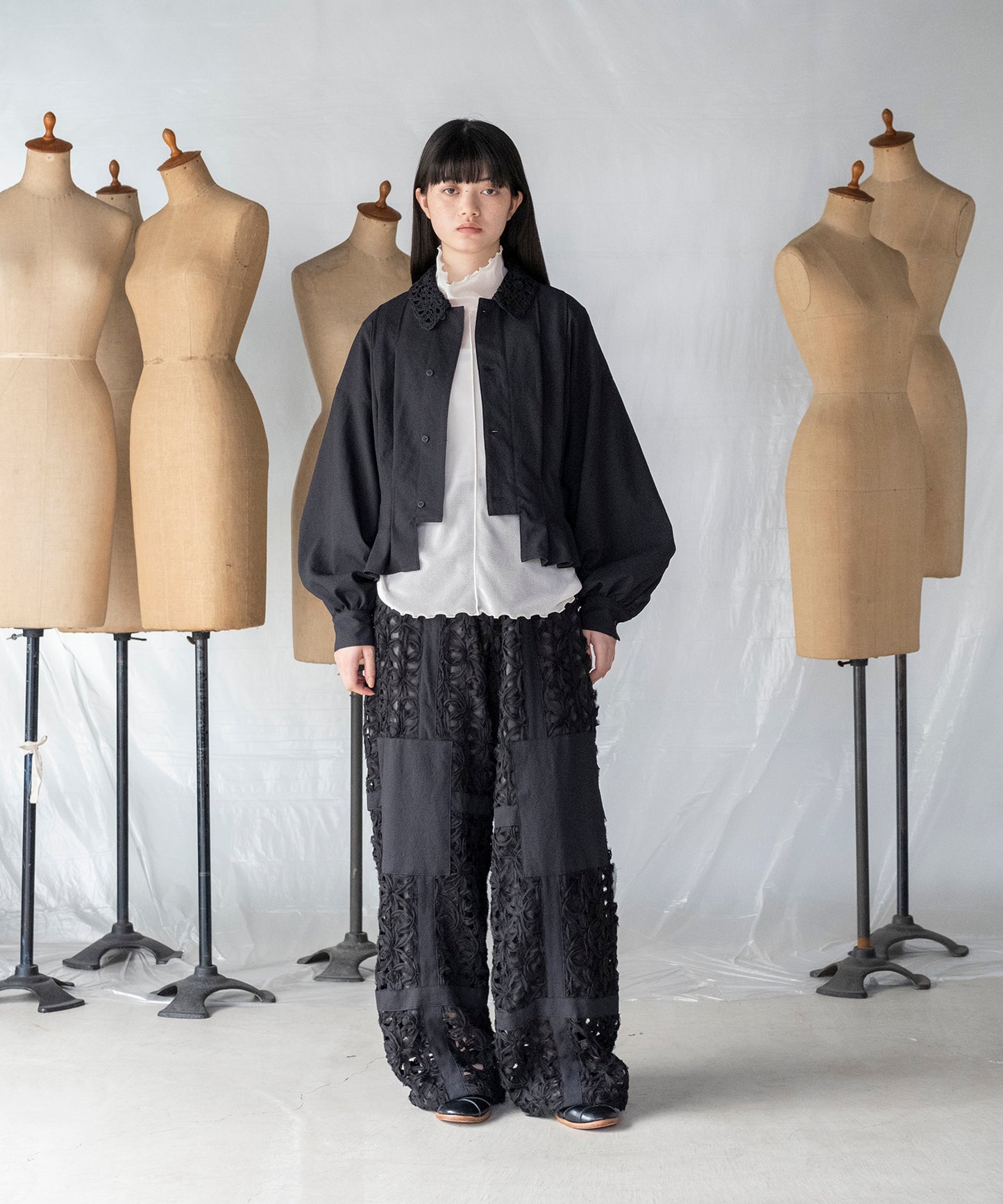 LACE COLLAR BLOUSON / レースカラーブルゾン