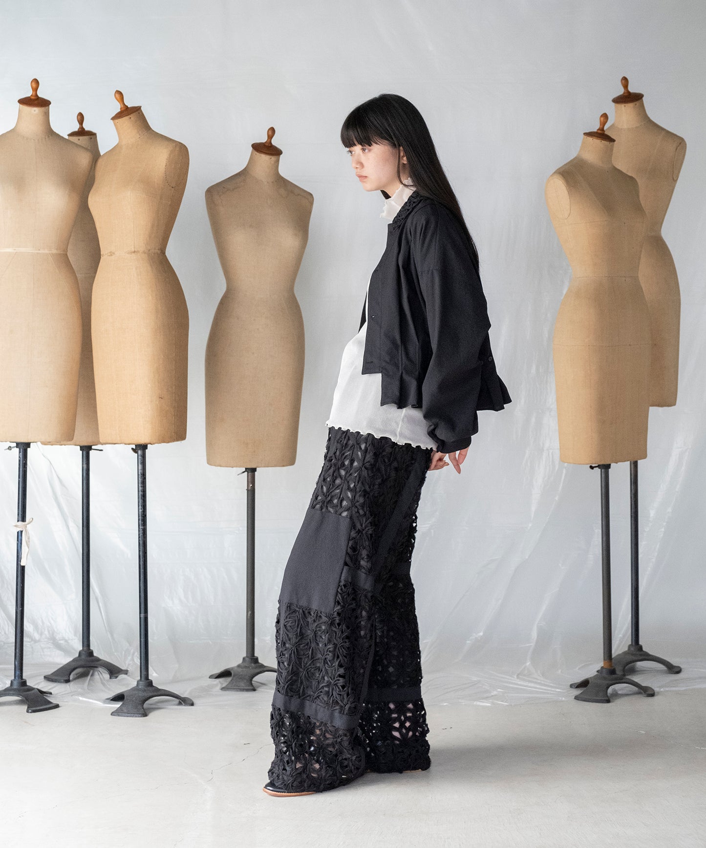 LACE COLLAR BLOUSON / レースカラーブルゾン