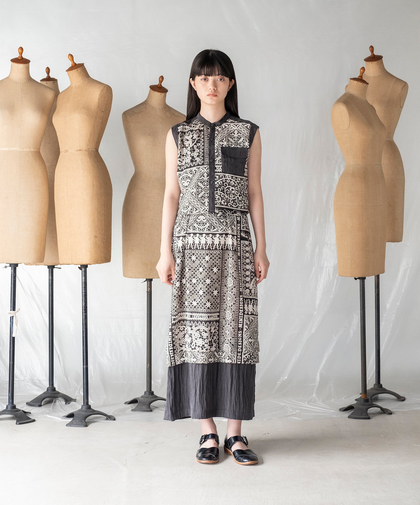 LACE COLLAGE SKIRT / レースコラージュスカート
