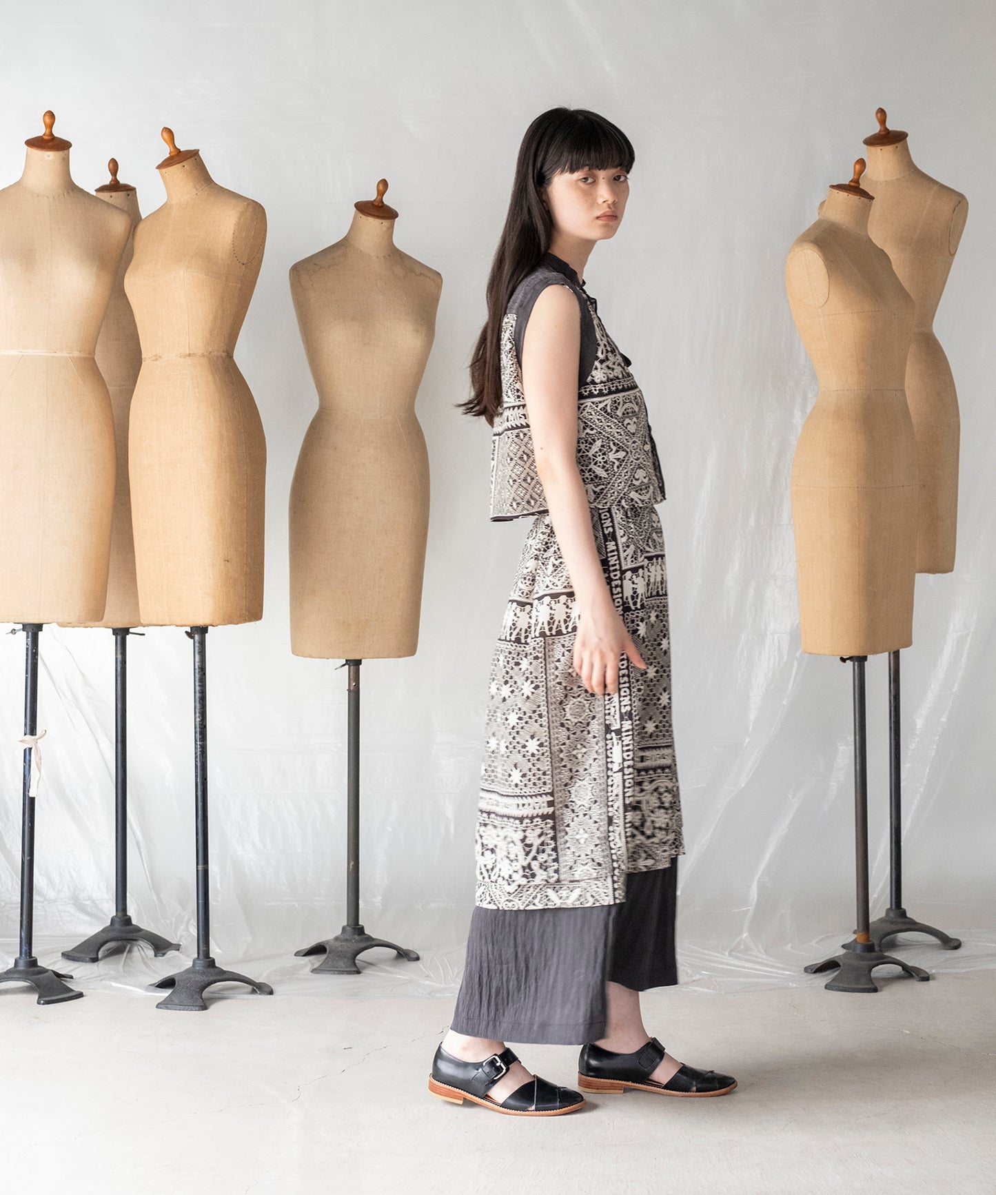 LACE COLLAGE SKIRT / レースコラージュスカート