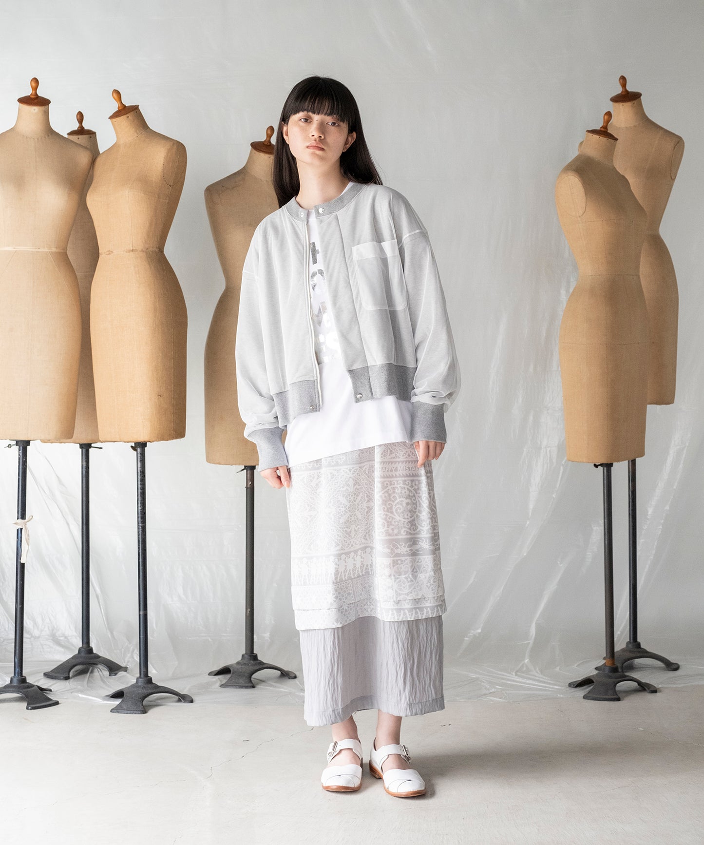 TULLE LAYERED BLOUSON / チュールレイヤードブルゾン
