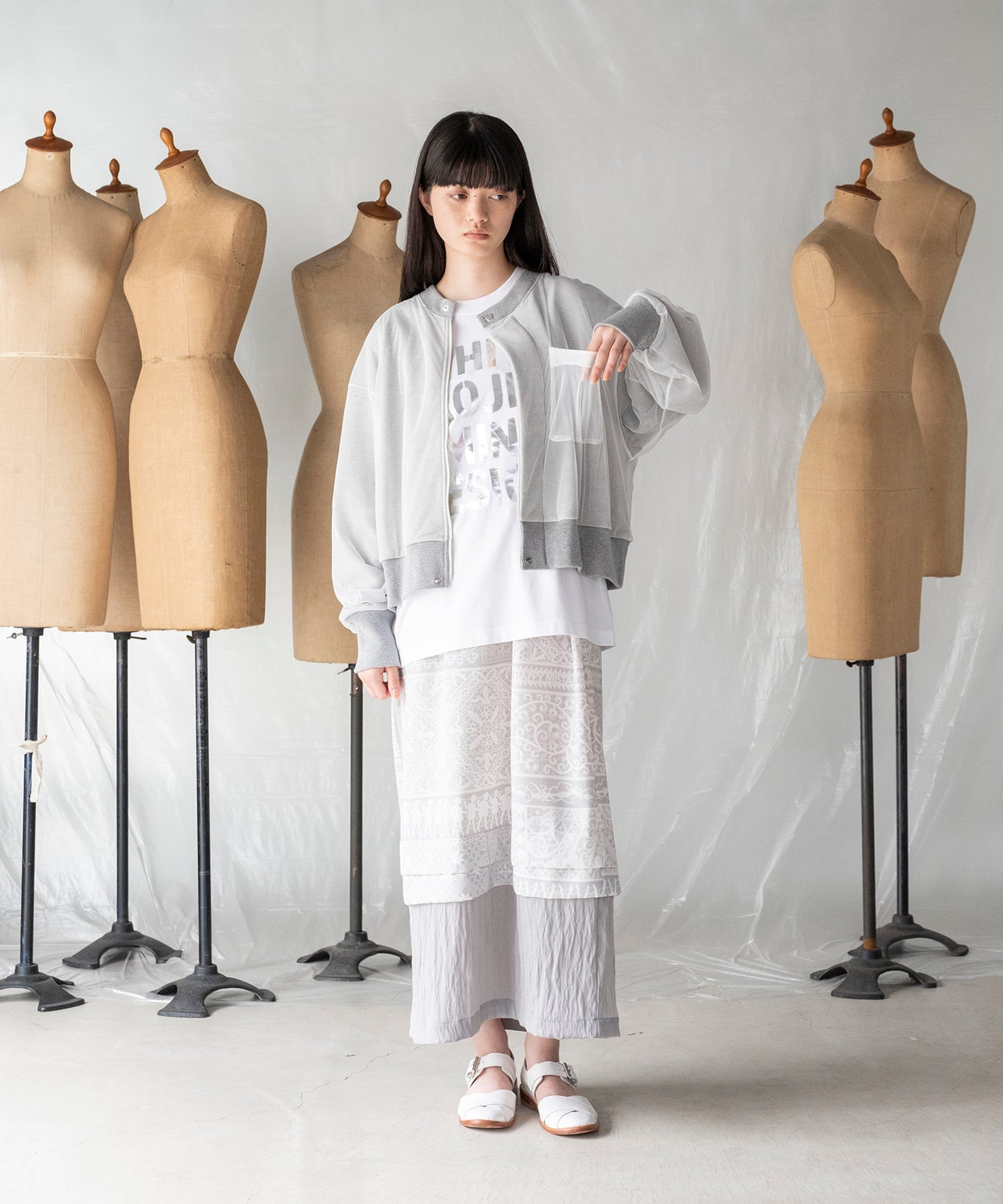 TULLE LAYERED BLOUSON / チュールレイヤードブルゾン