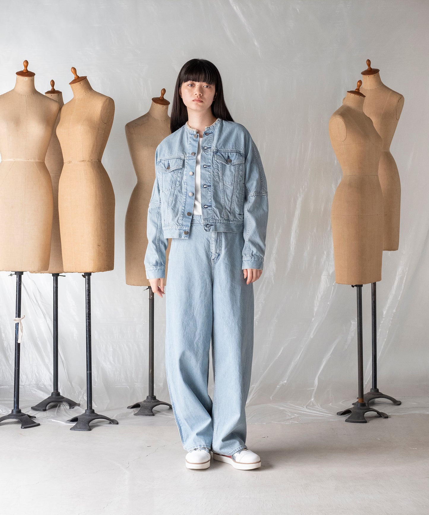 ARCH SLEEVE DENIM JACKET / アーチスリーブデニムジャケット
