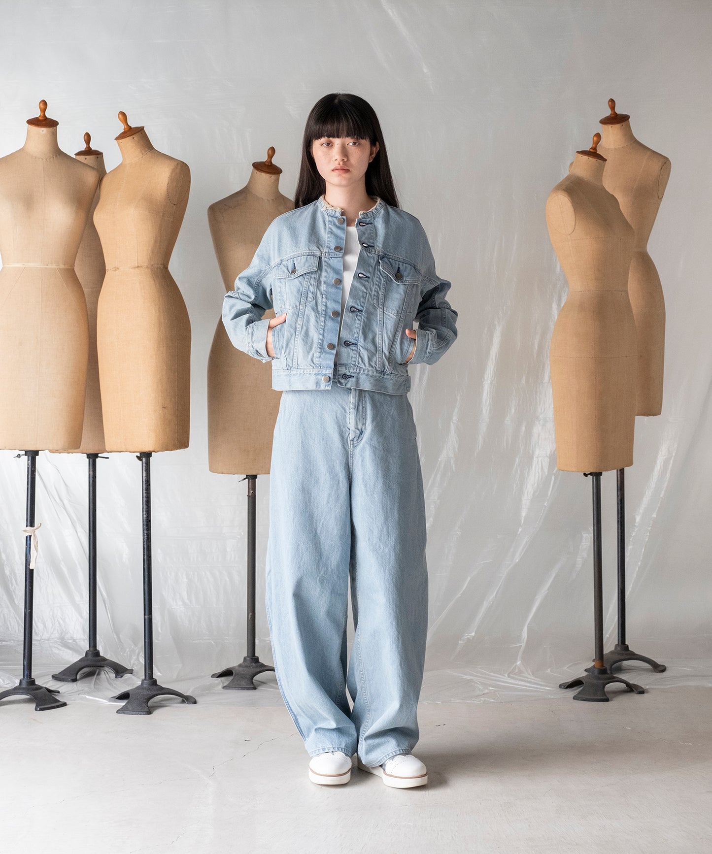 ARCH SLEEVE DENIM JACKET / アーチスリーブデニムジャケット