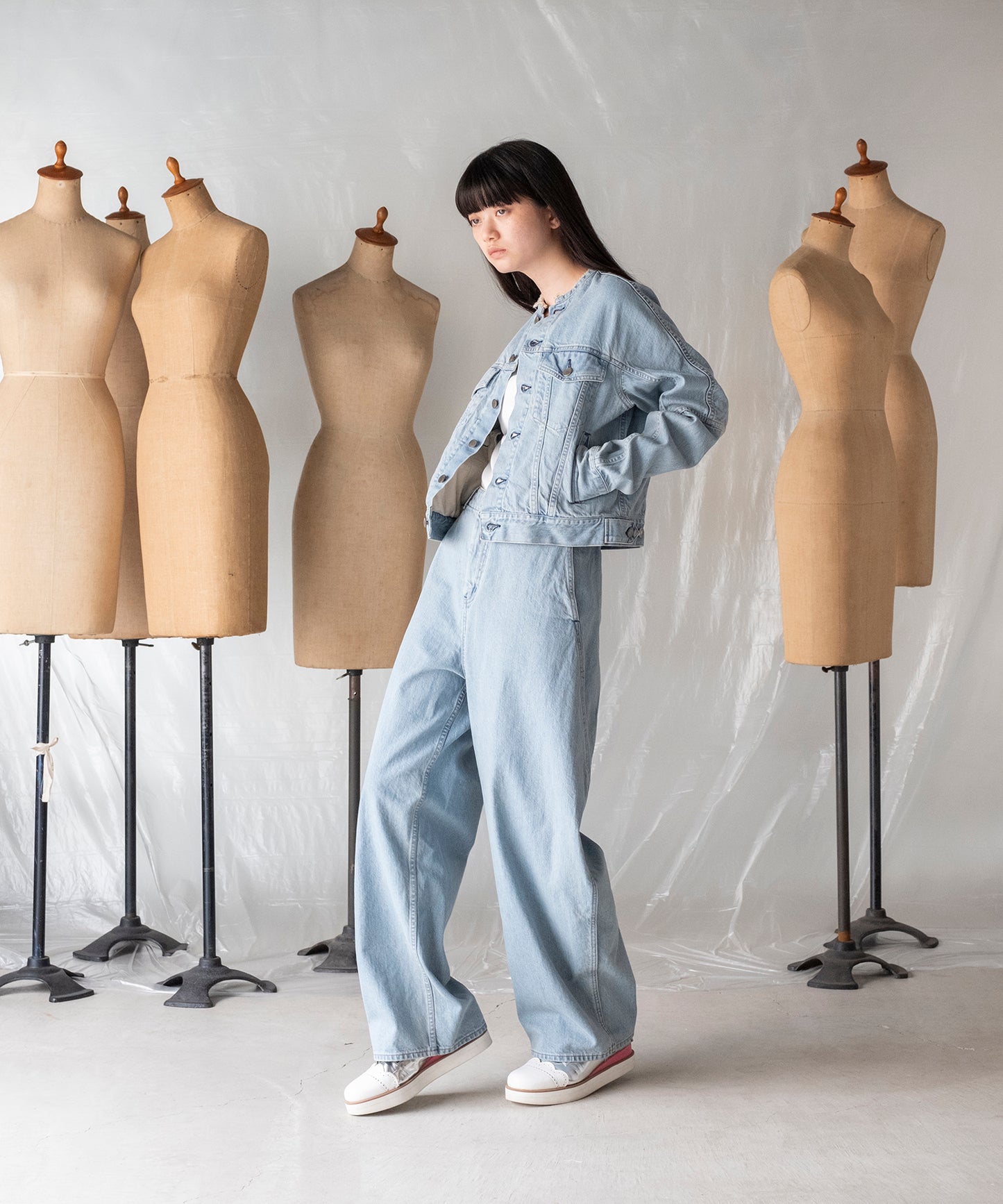 ARCH SLEEVE DENIM JACKET / アーチスリーブデニムジャケット