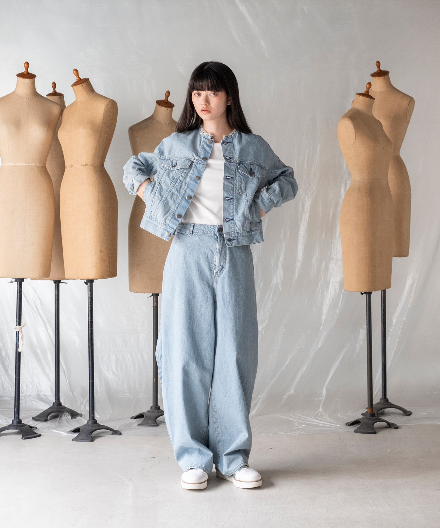 ARCH SLEEVE DENIM JACKET / アーチスリーブデニムジャケット