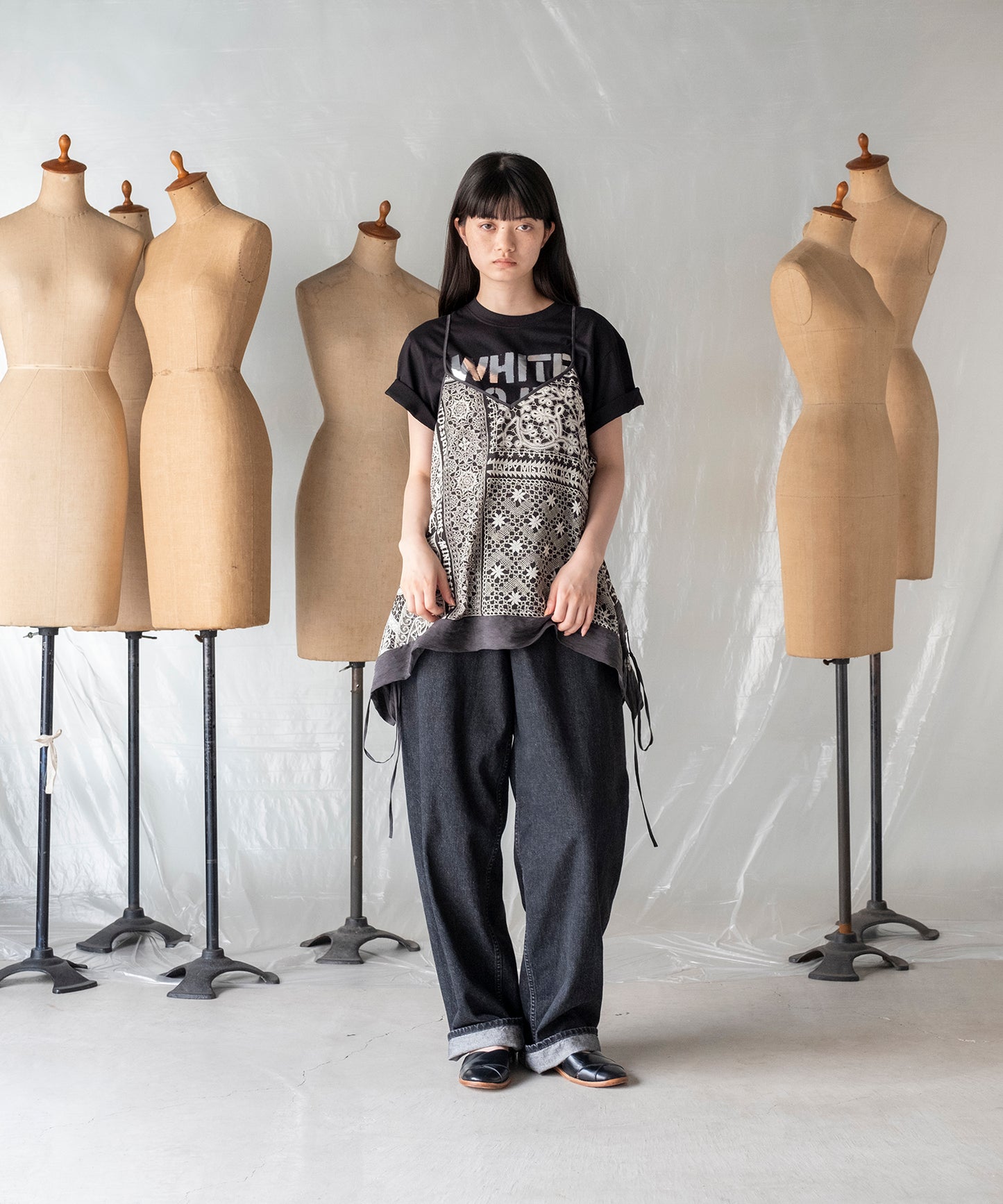 LACE COLLAGE CAMISOLE / レースコラージュキャミソール