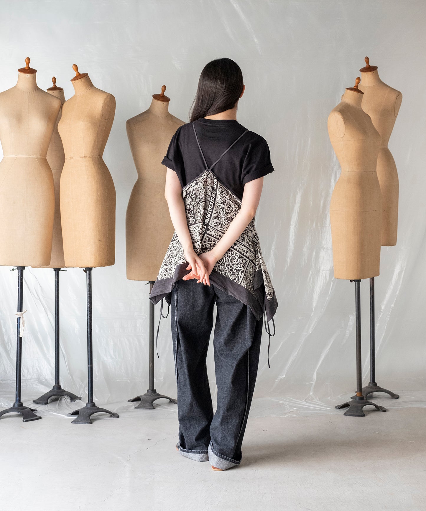 LACE COLLAGE CAMISOLE / レースコラージュキャミソール