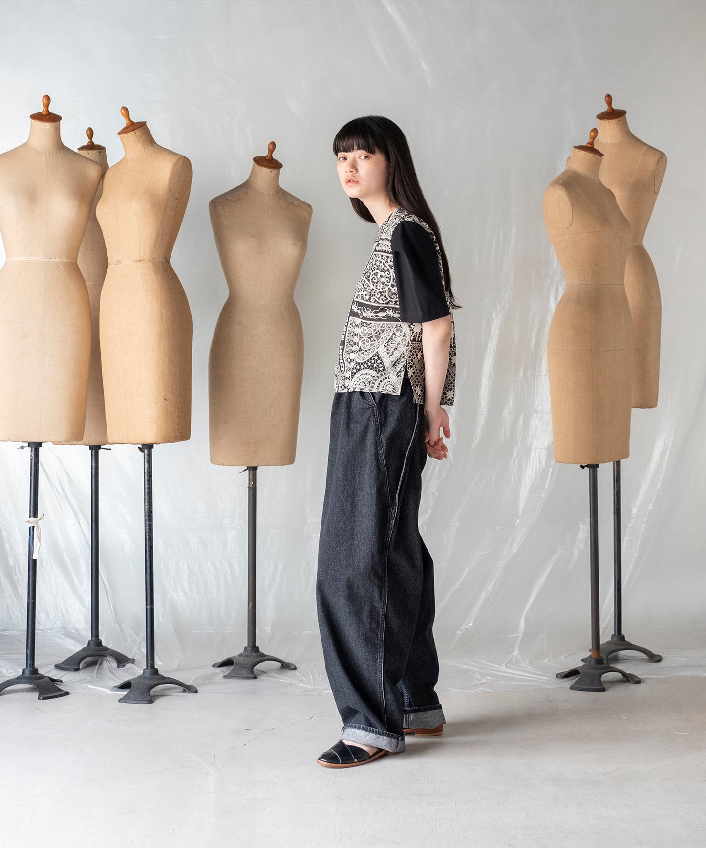 LACE COLLAGE TOPS / レースコラージュトップス