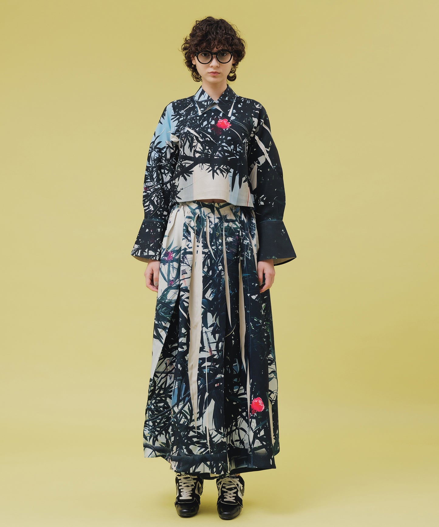 DIRECT PRINT WRAP SKIRT