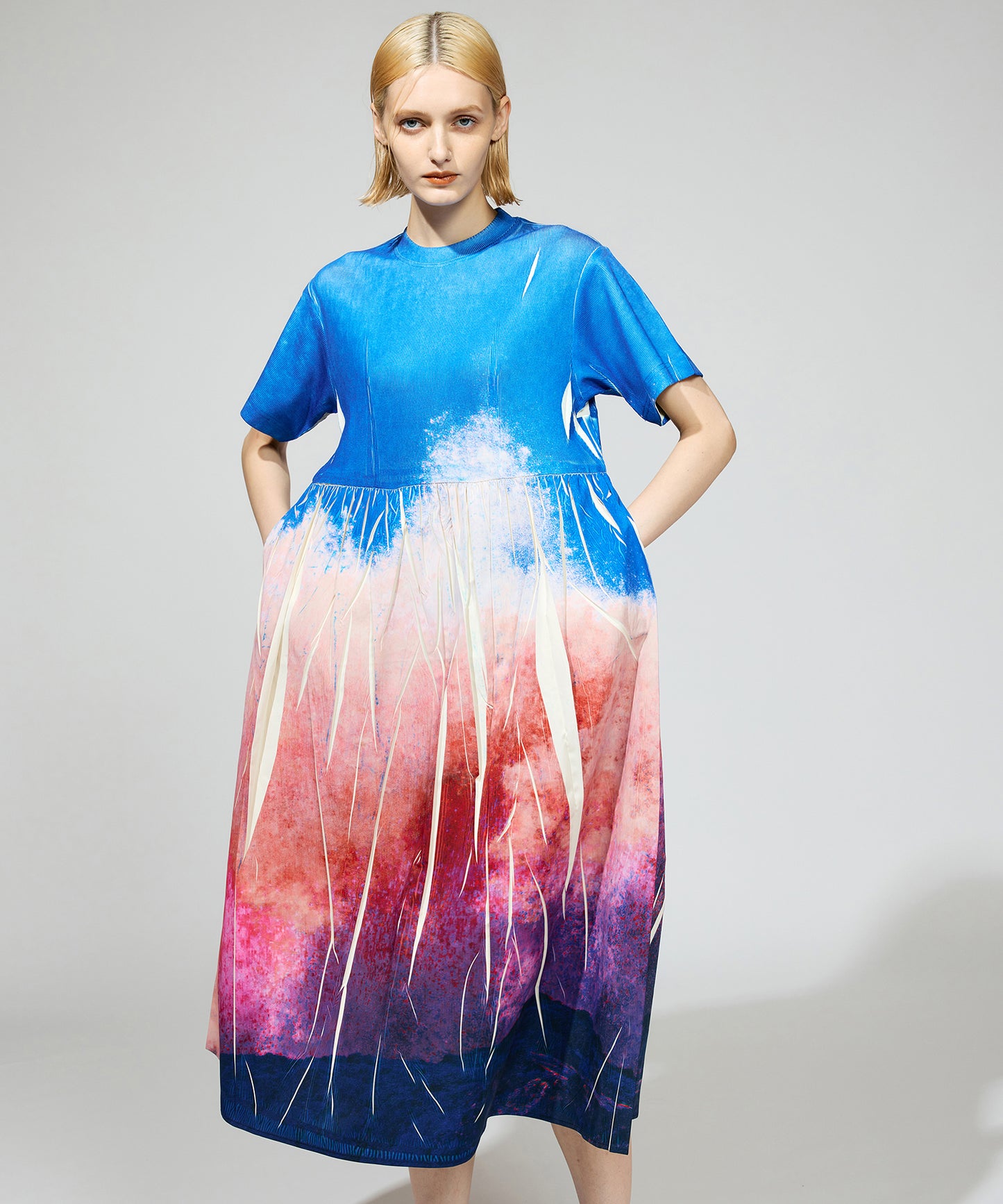 DIRECT PRINT RIB ONE-PIECE