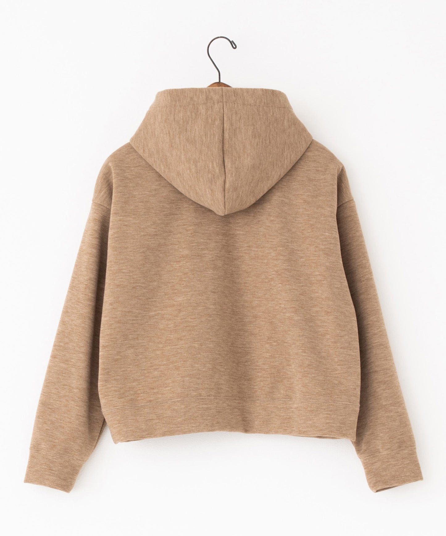 knit melton hoodie pullover