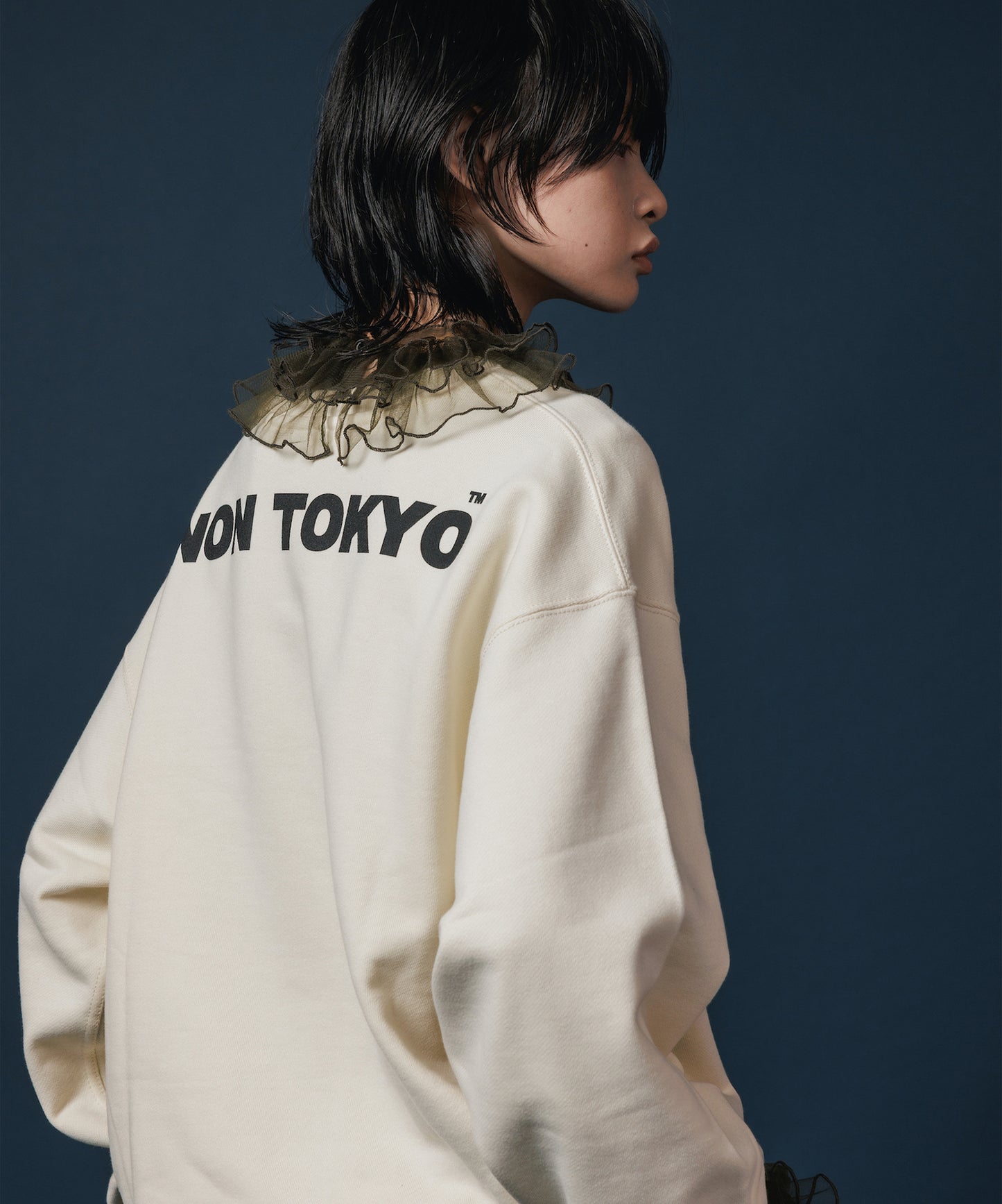 PRINT PULLOVER SWEAT(WAVE)