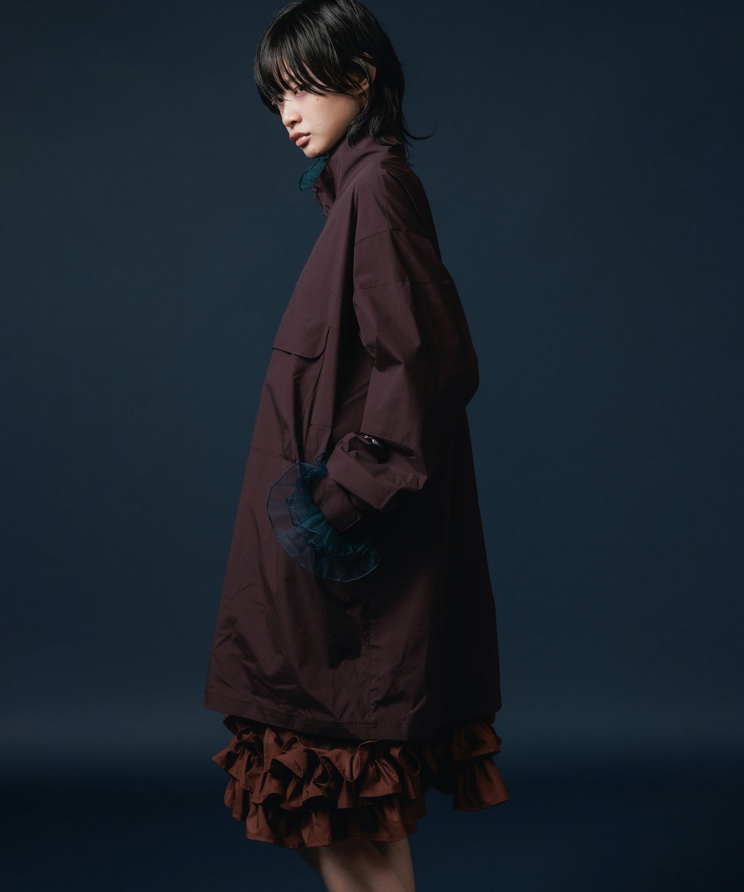 FRILL LAYER NYLONONE-PIECE