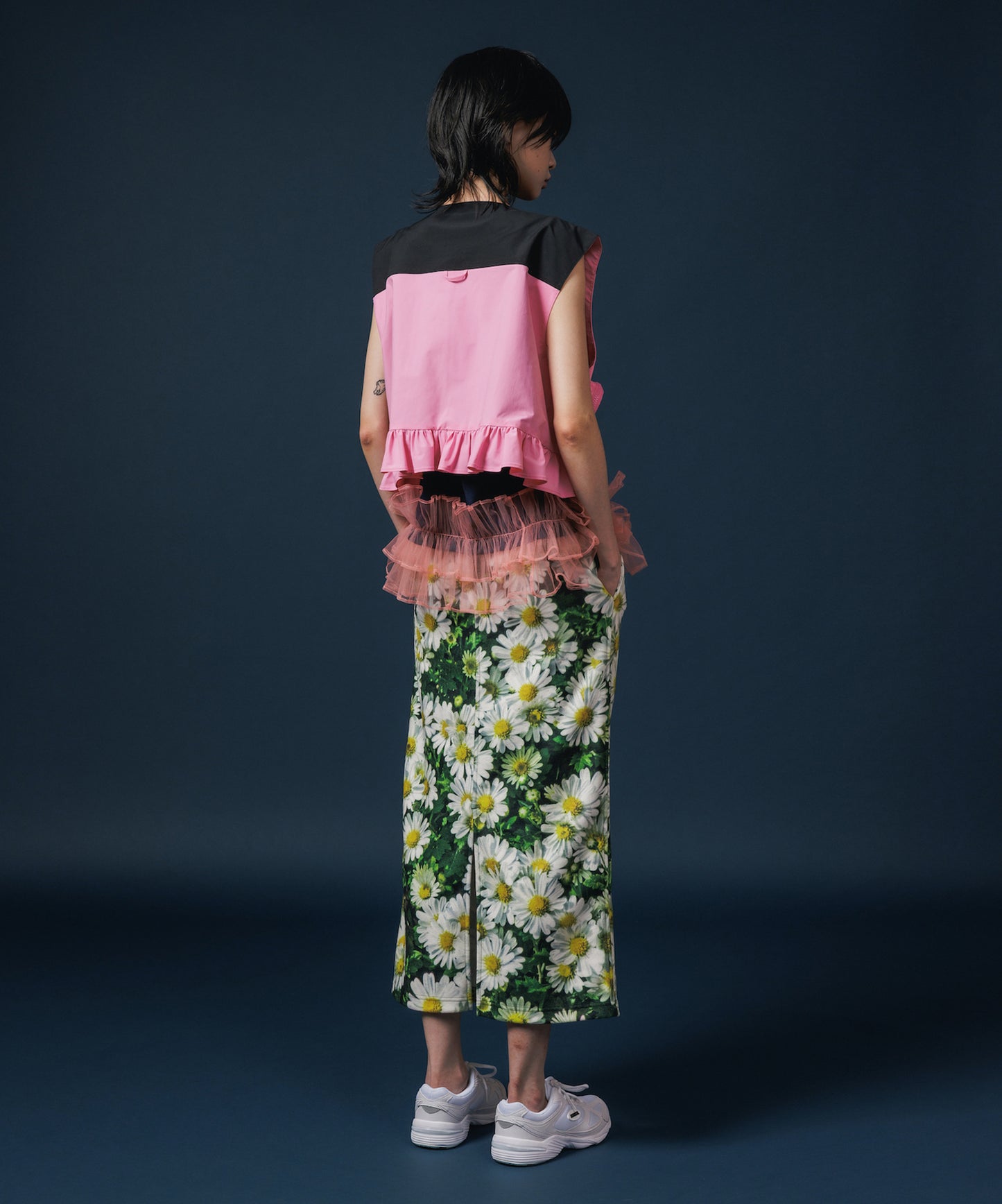 PRINT FLEECE TIGHT SKIRT