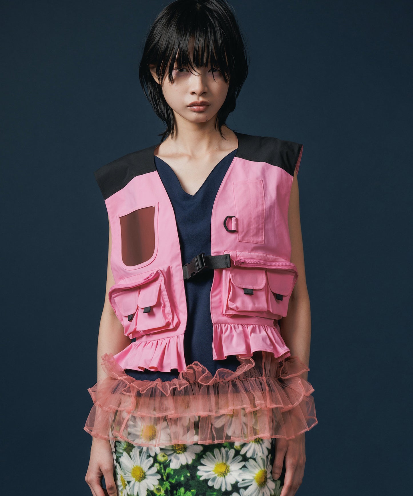MULTIPOCKET FRILLVEST
