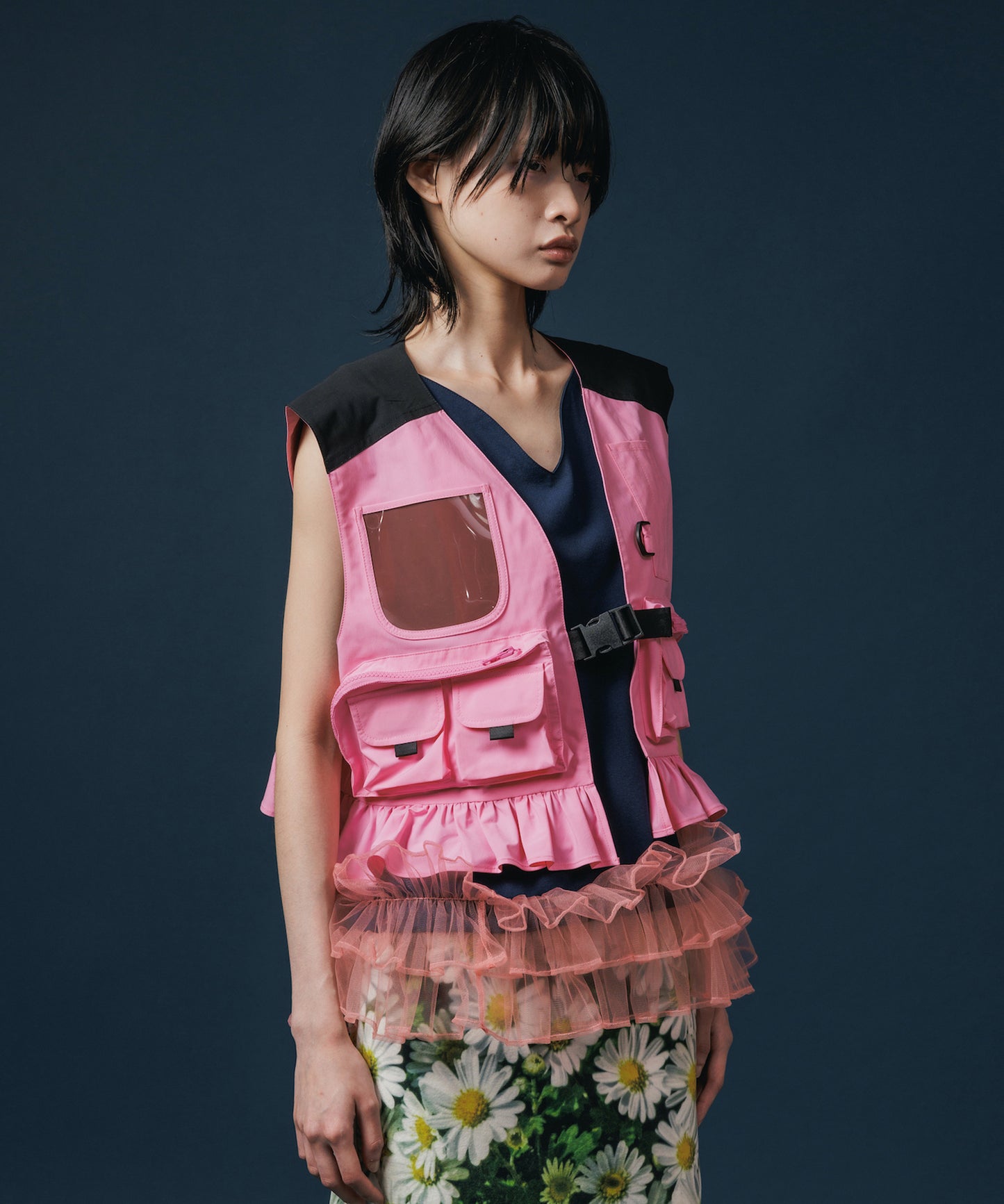 MULTIPOCKET FRILLVEST