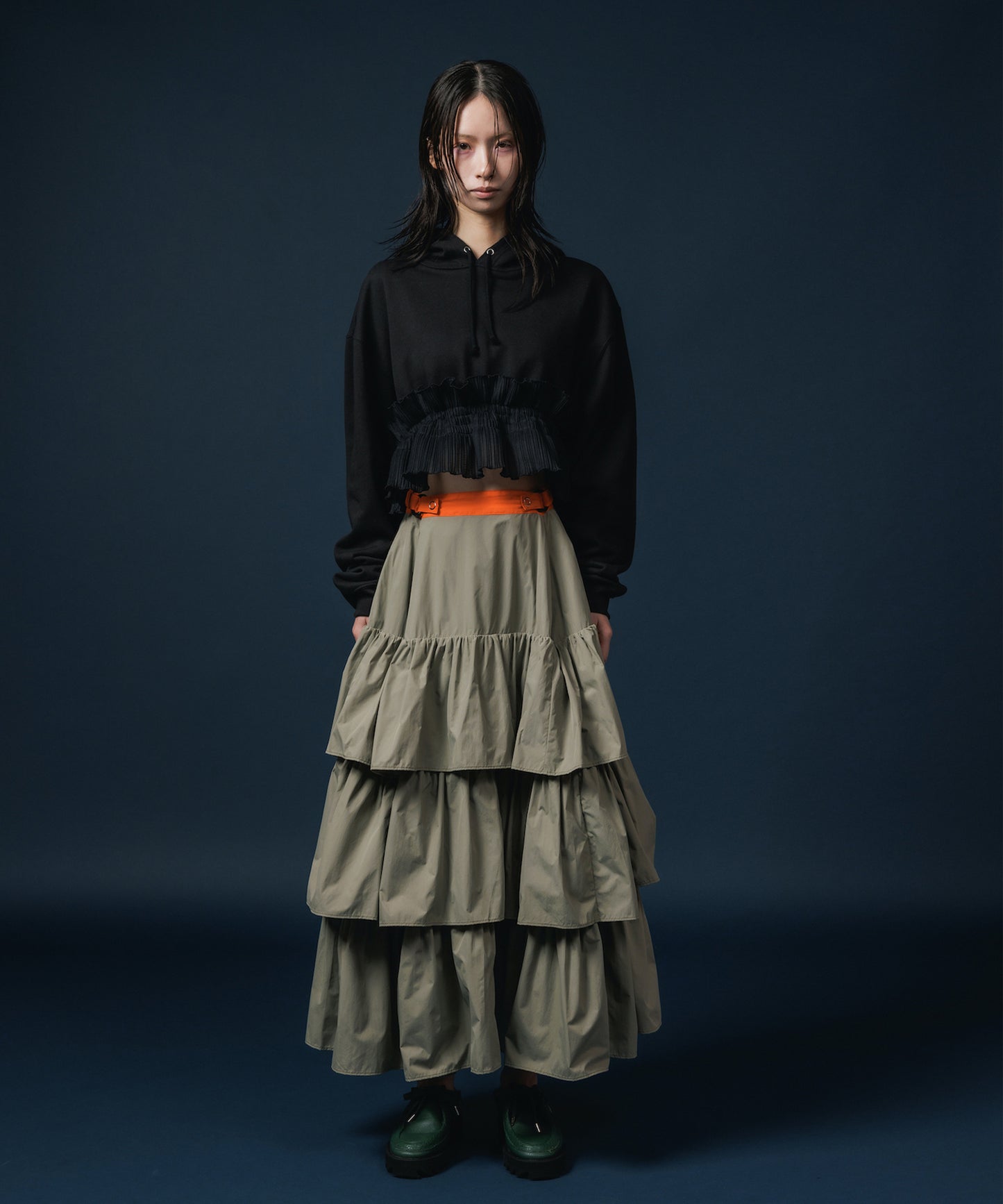 NYLON TIEREDSKIRT