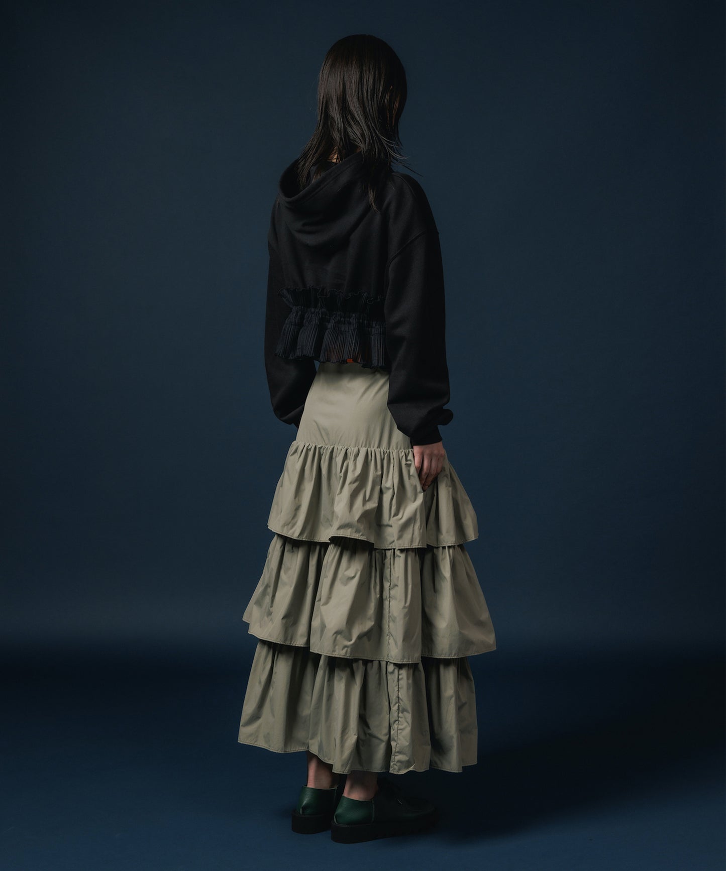 NYLON TIEREDSKIRT