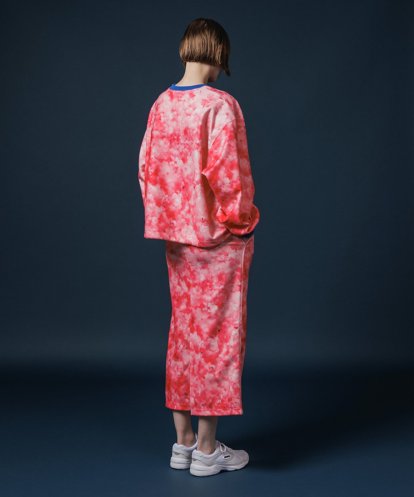 PRINT FLEECE TIGHT SKIRT