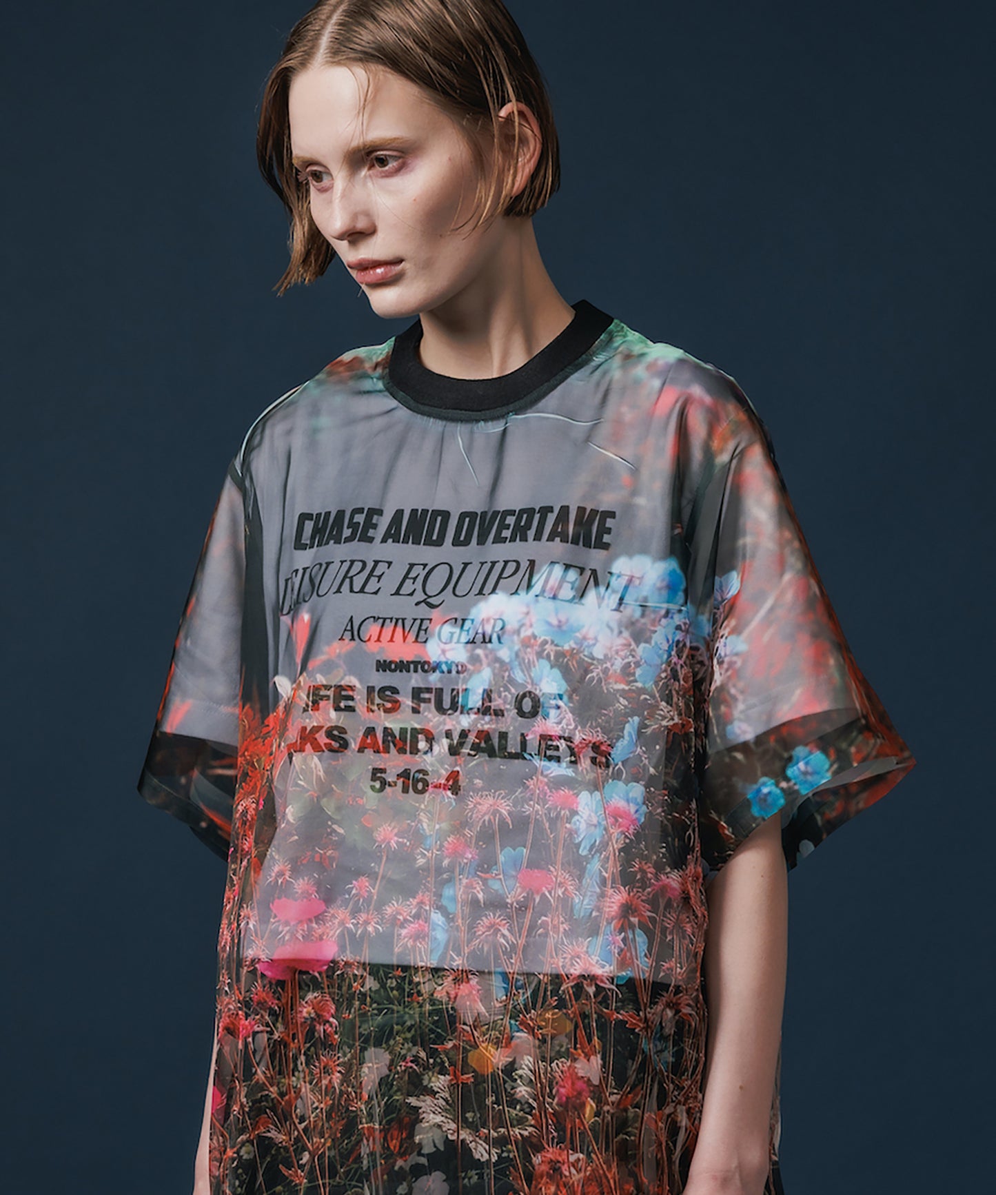 PRINT SHORT T-SHIRT(LETTERING)