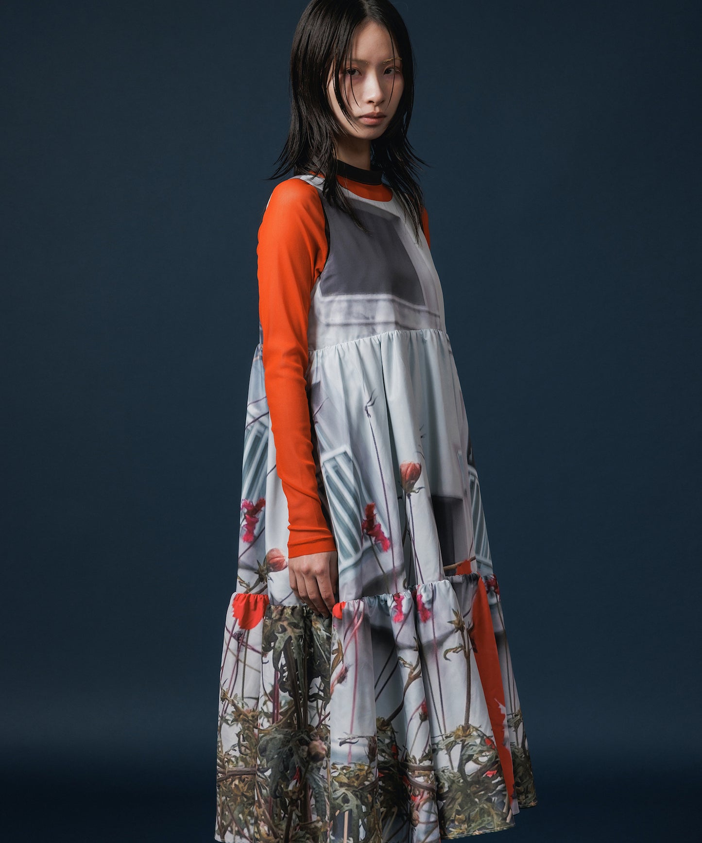 REVERSIBLE GATHER ONE-PIECE