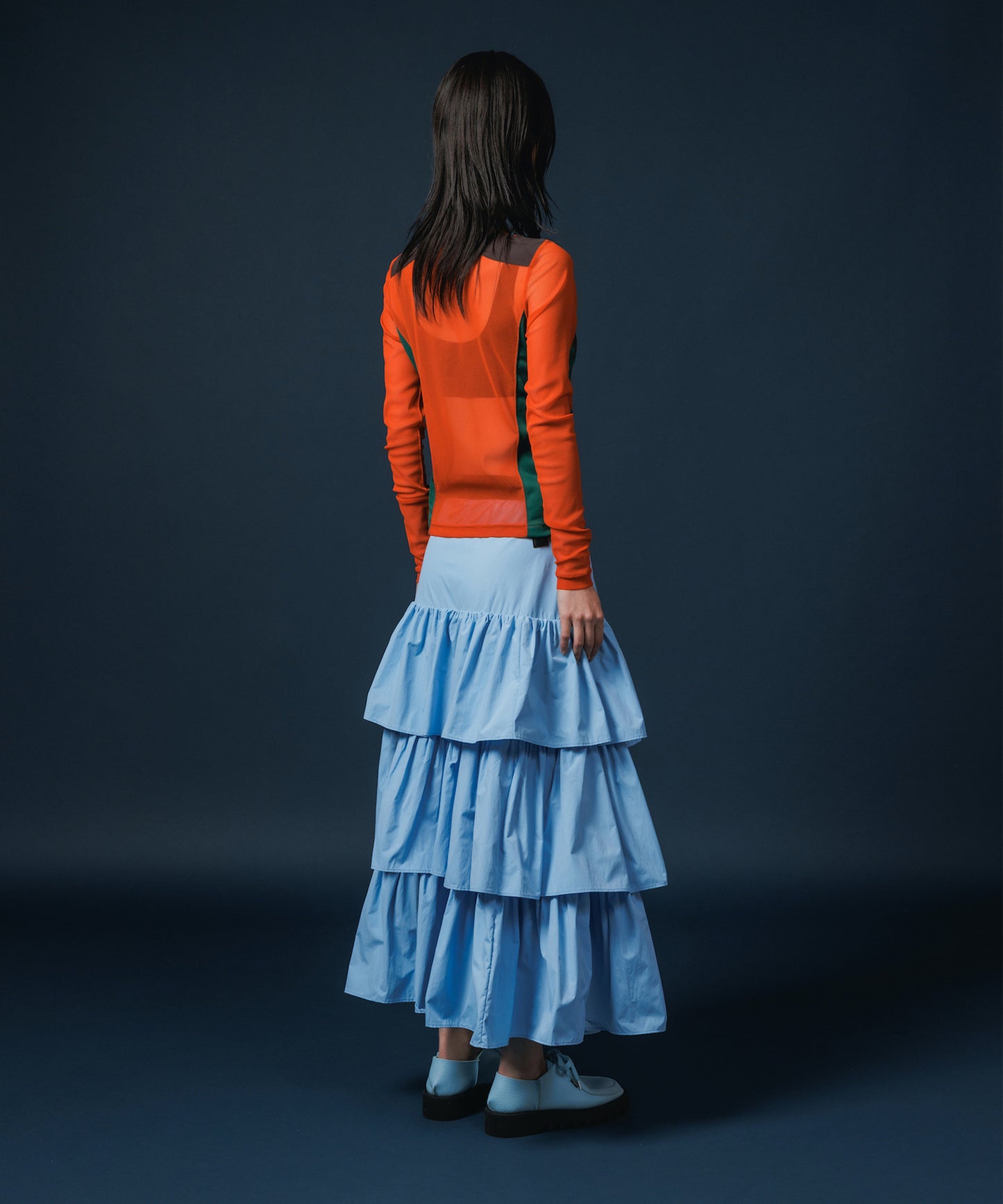 NYLON TIEREDSKIRT