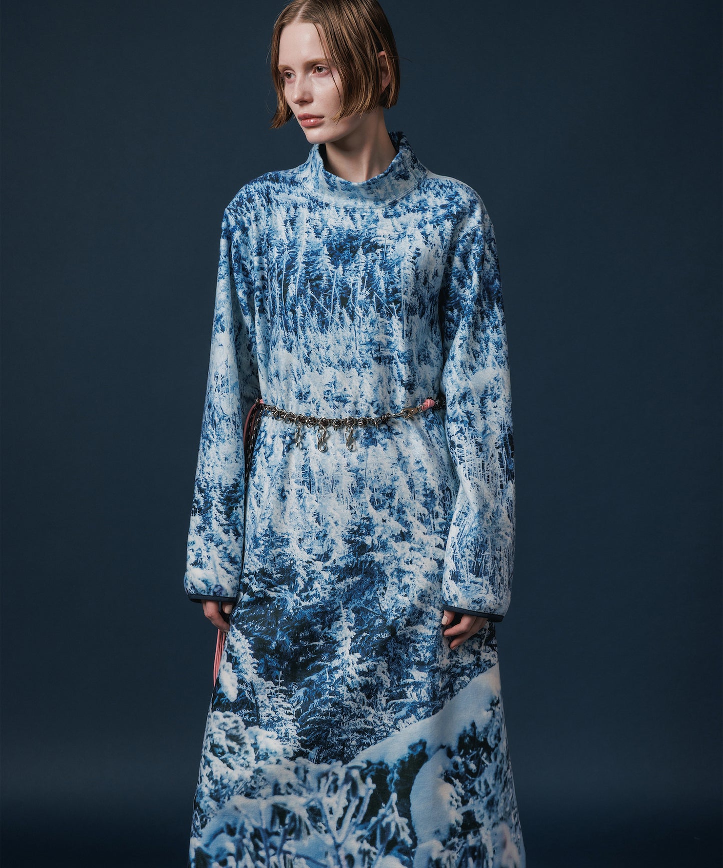 PRINT FLEECE ONE-PIECE