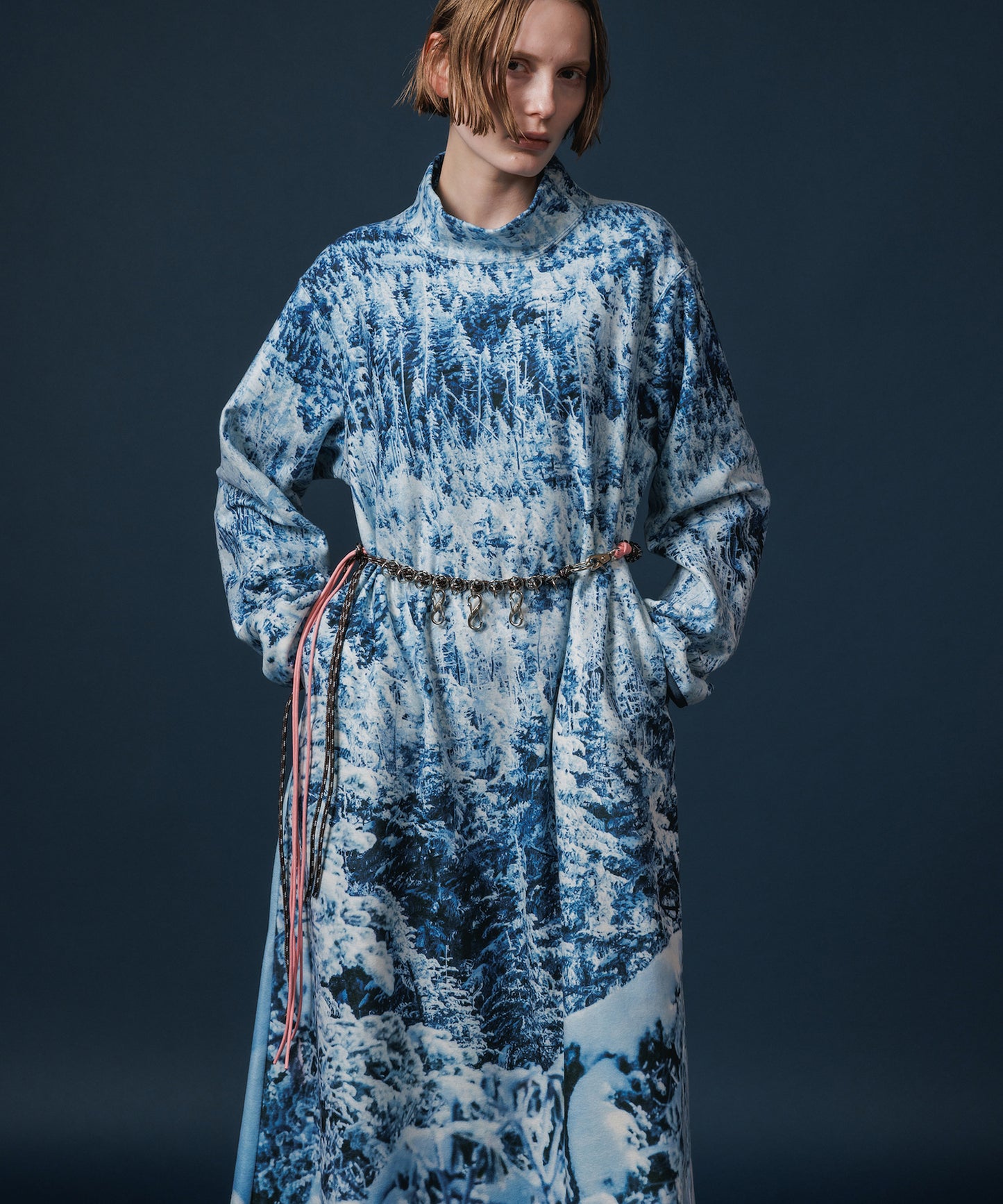 PRINT FLEECE ONE-PIECE